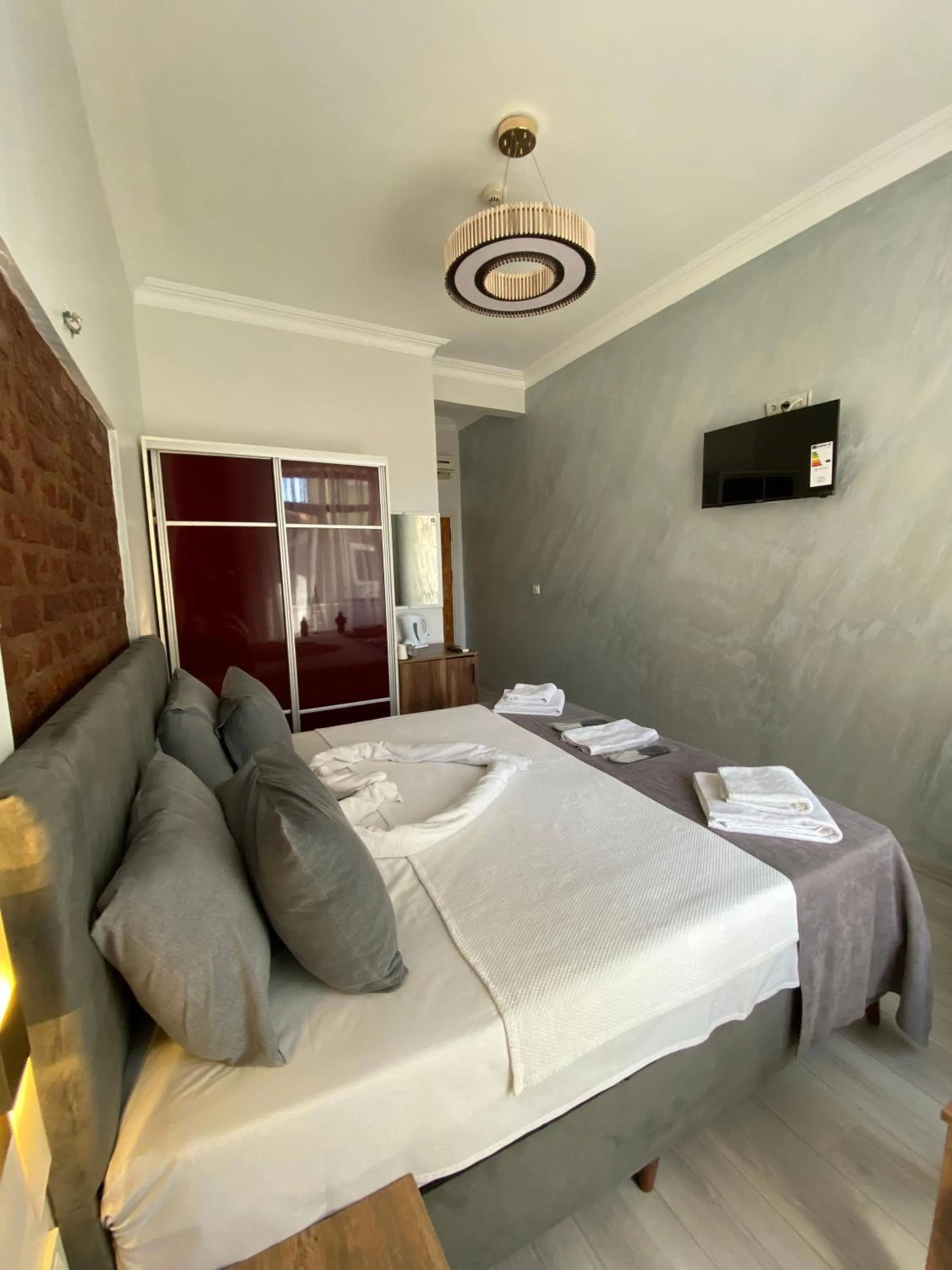 Bed in Galata Moon Hotel