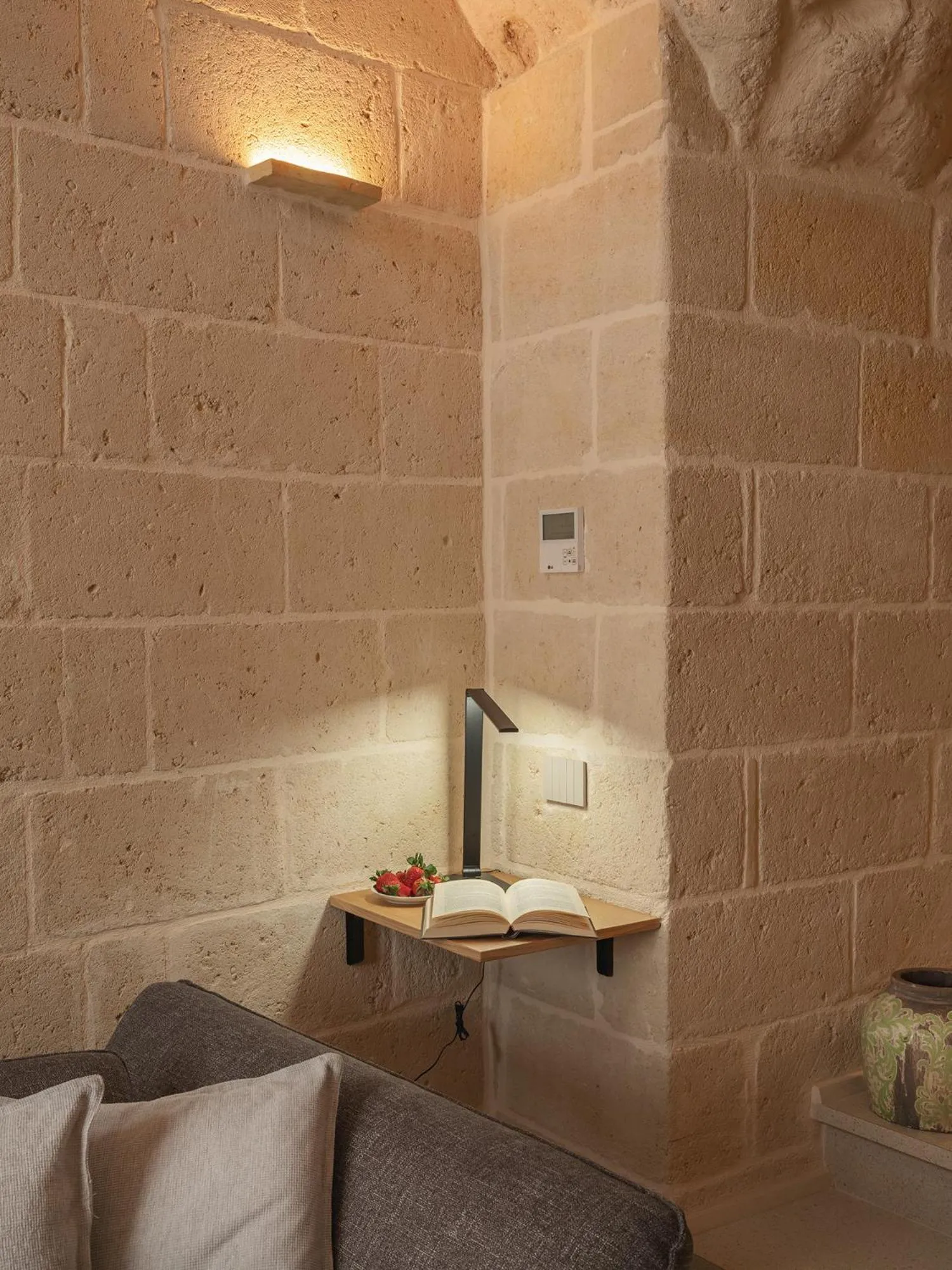 Decorative detail in Palazzo Degli Abati