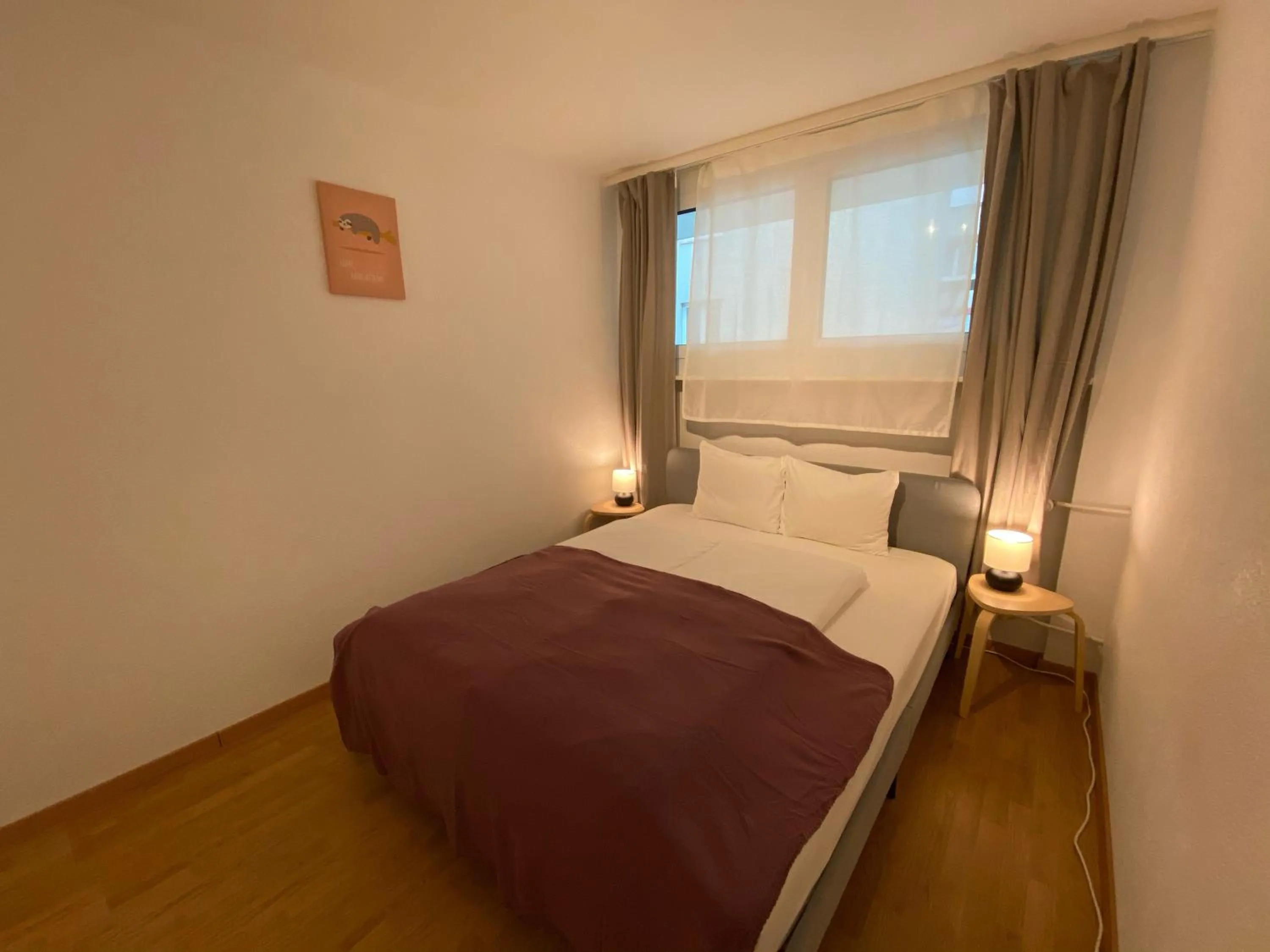 Bed in Galaxy Apartments Lucerne