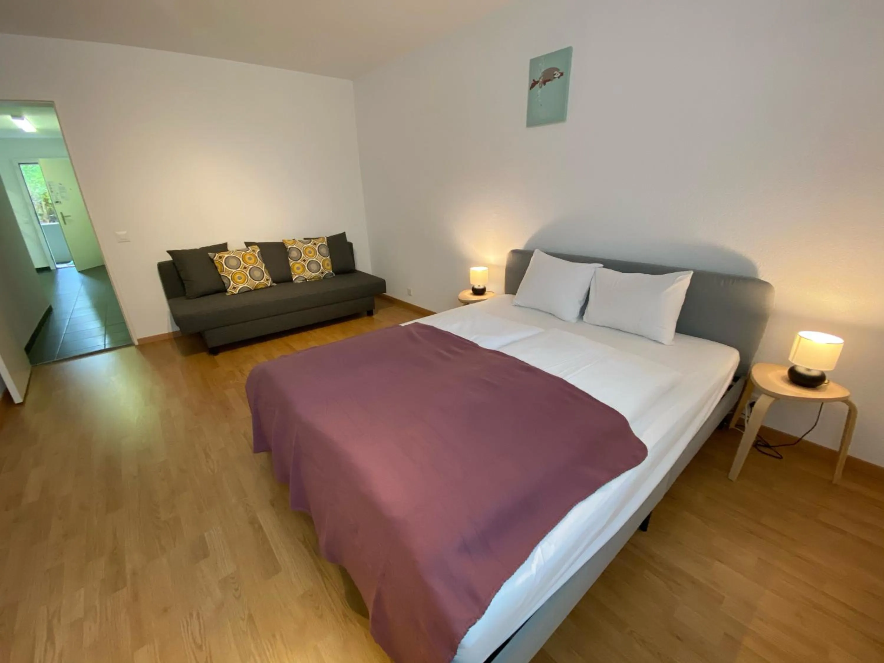 Bed in Galaxy Apartments Lucerne