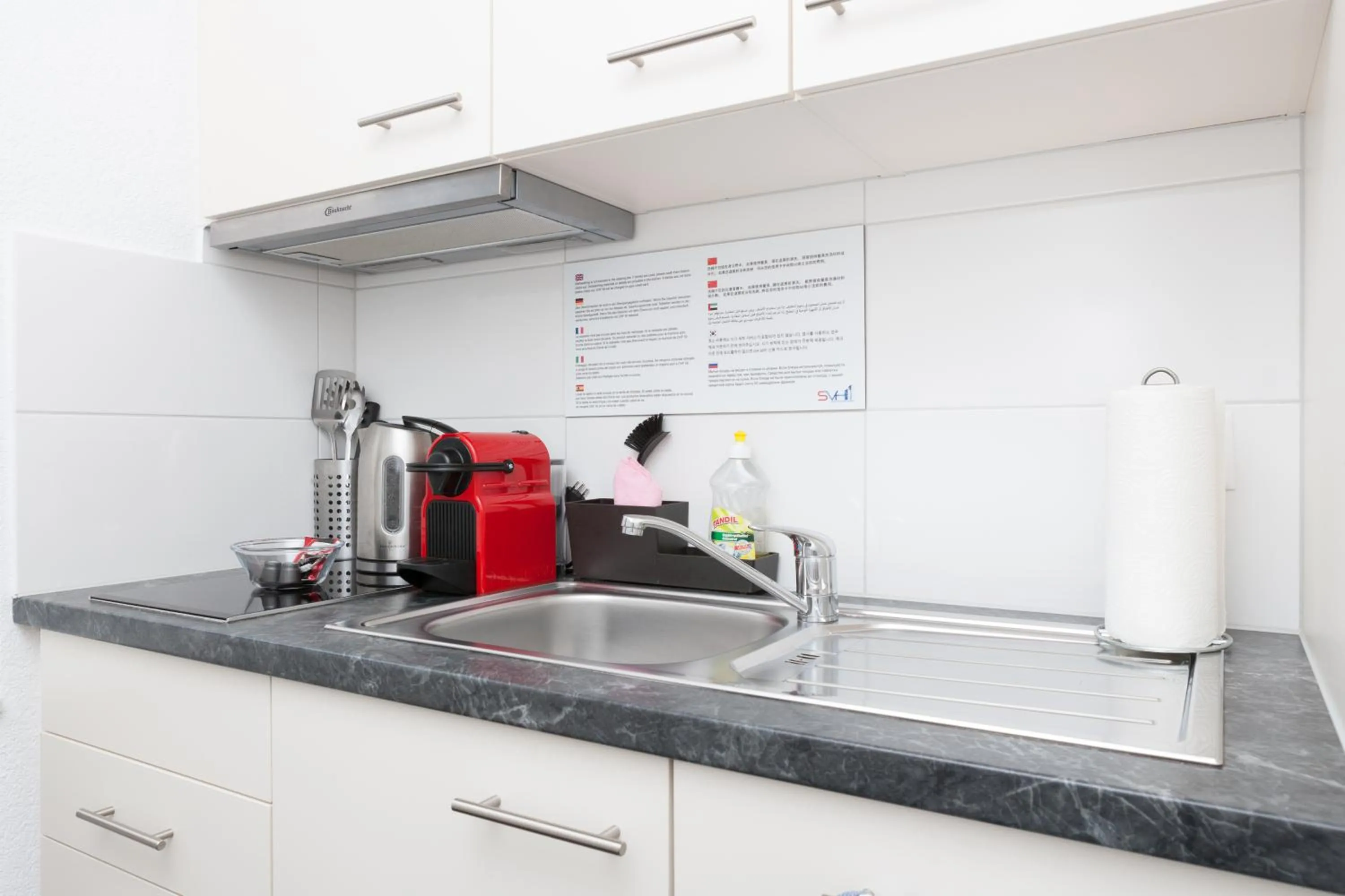 kitchen in Galaxy Apartments Lucerne