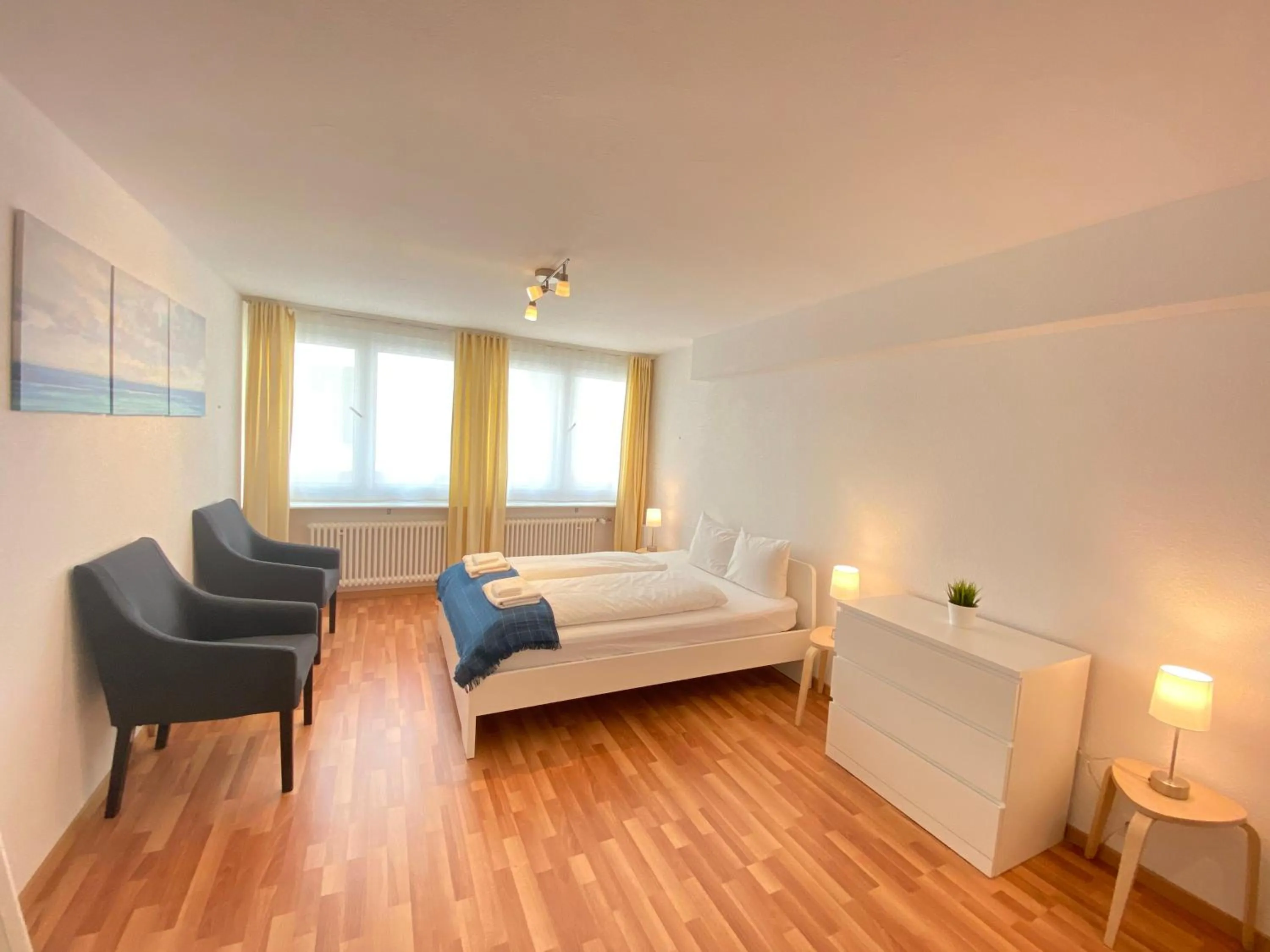 Bed in Galaxy Apartments Lucerne