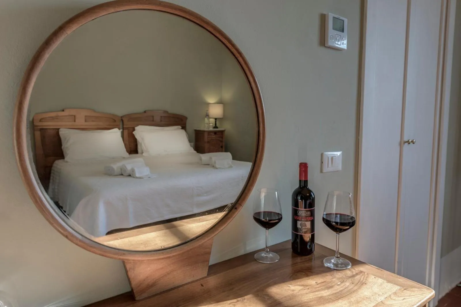 Bedroom, Bed in Agriturismo La Fattoria di Capezzana