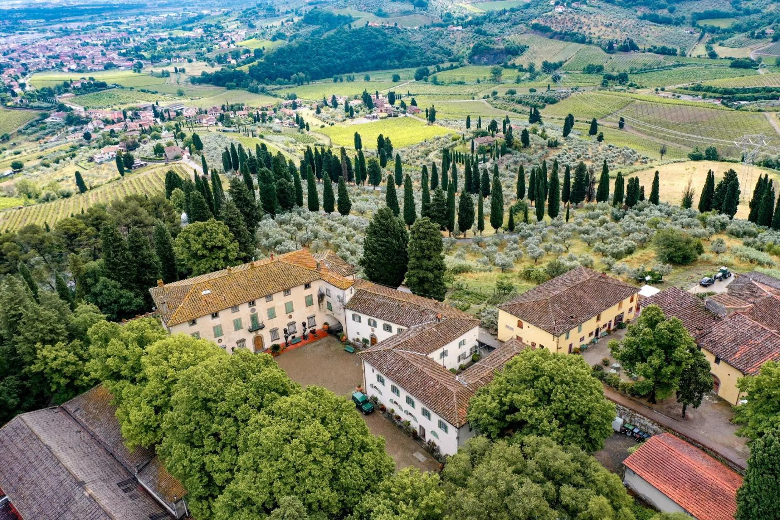 Bird's eye view in Agriturismo La Fattoria di Capezzana
