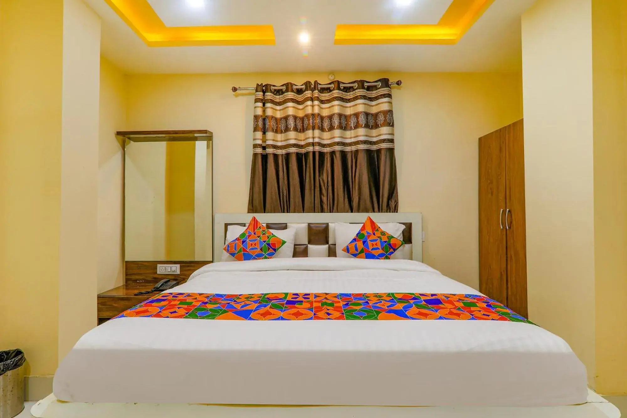Bed in FabHotel Shree Galaxy Bed in FabHotel Shree Galaxy