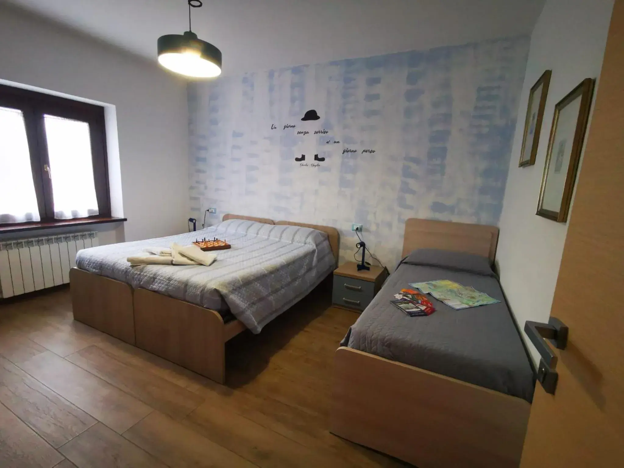Triple Room with Private External Bathroom in B & B La Mela Triple Room with Private External Bathroom in B & B La Mela