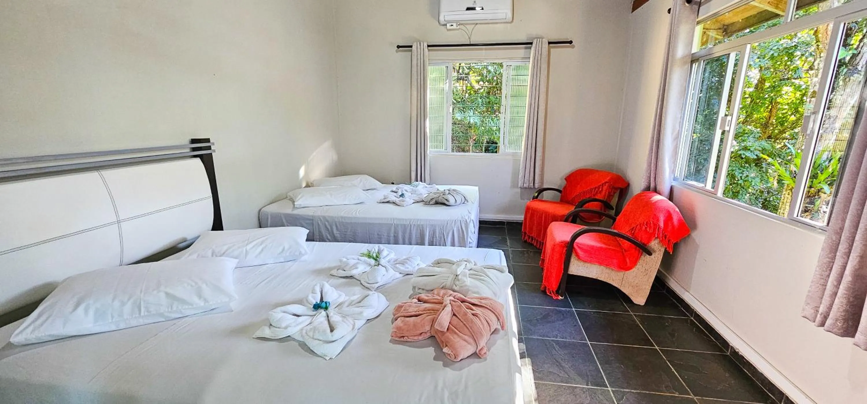 Bed in Pousada Sítio Olho D'Água