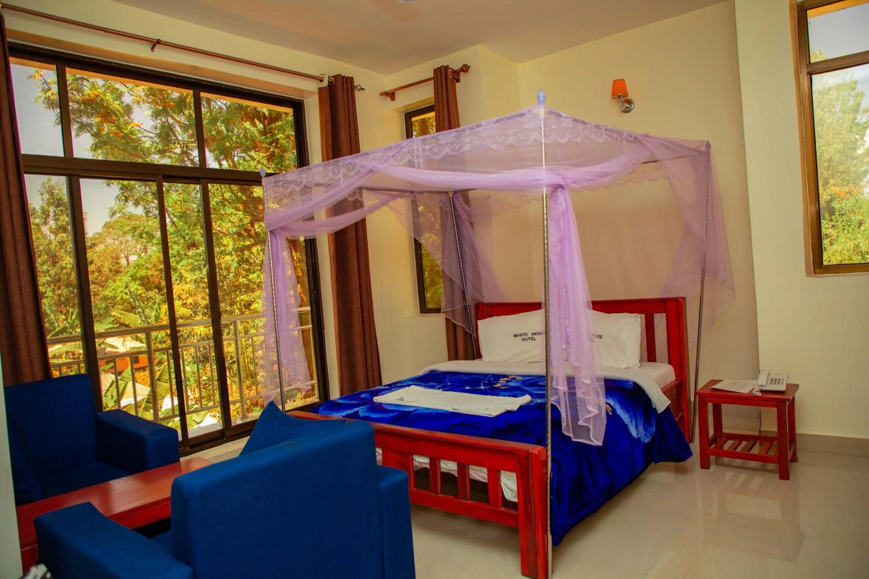 Bed in Kilimanjaro White House Hotel