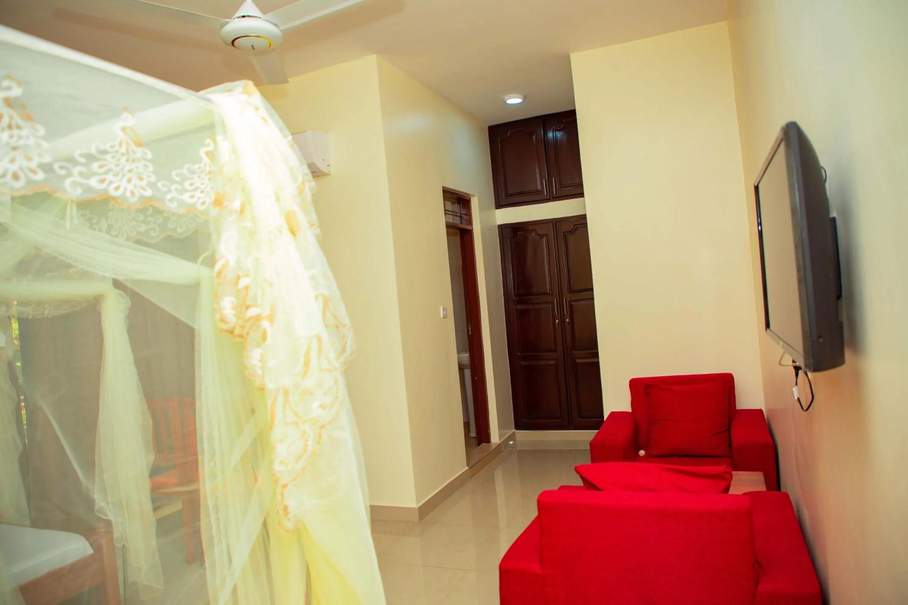 Bed in Kilimanjaro White House Hotel