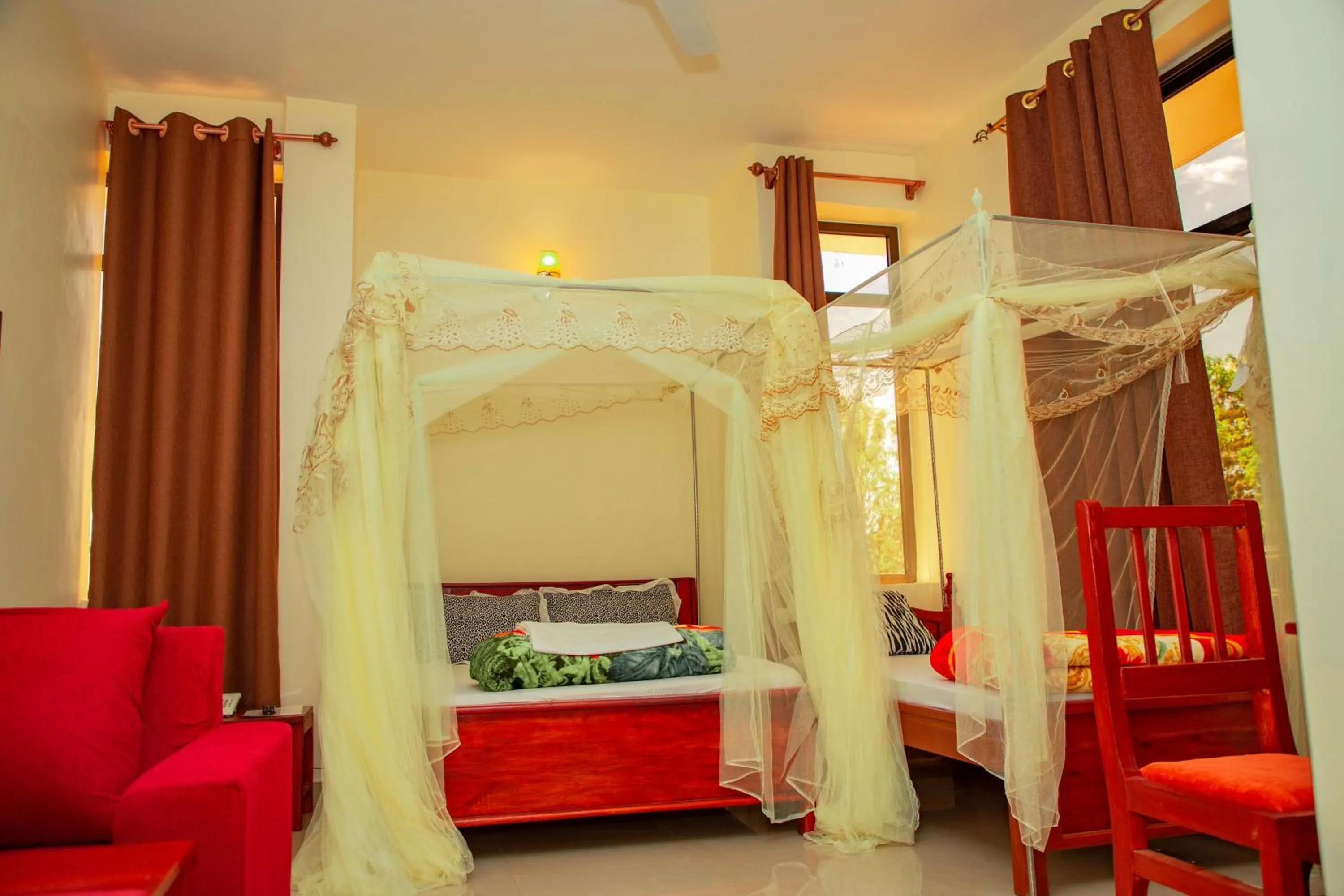 Bed in Kilimanjaro White House Hotel