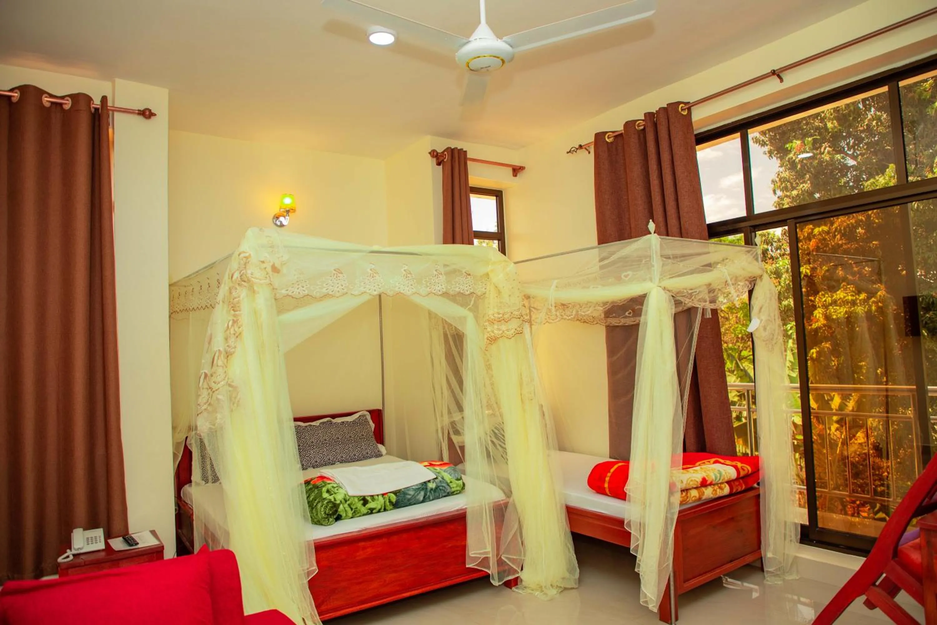 Bed in Kilimanjaro White House Hotel