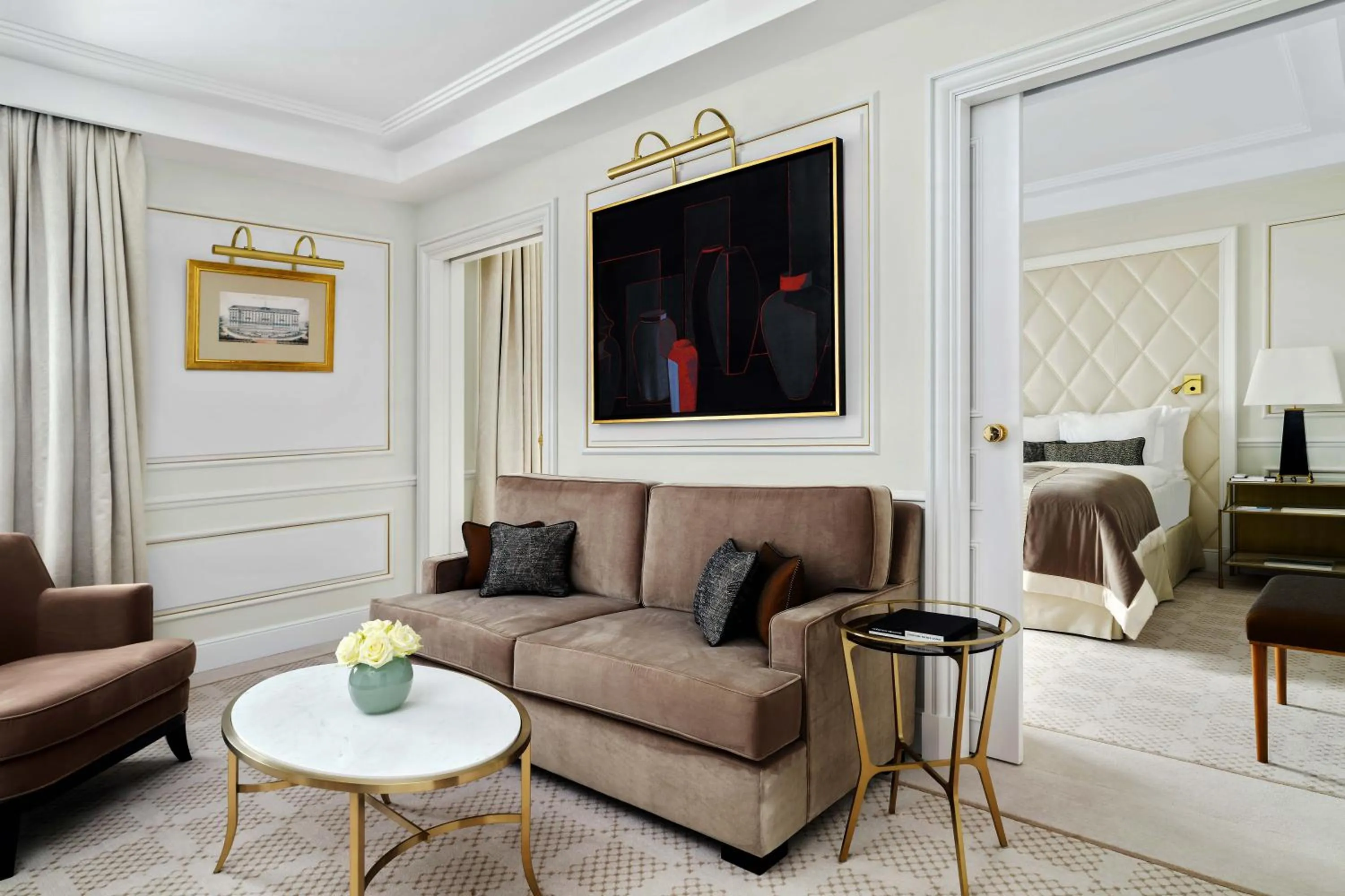 Living room in Beau-Rivage Palace