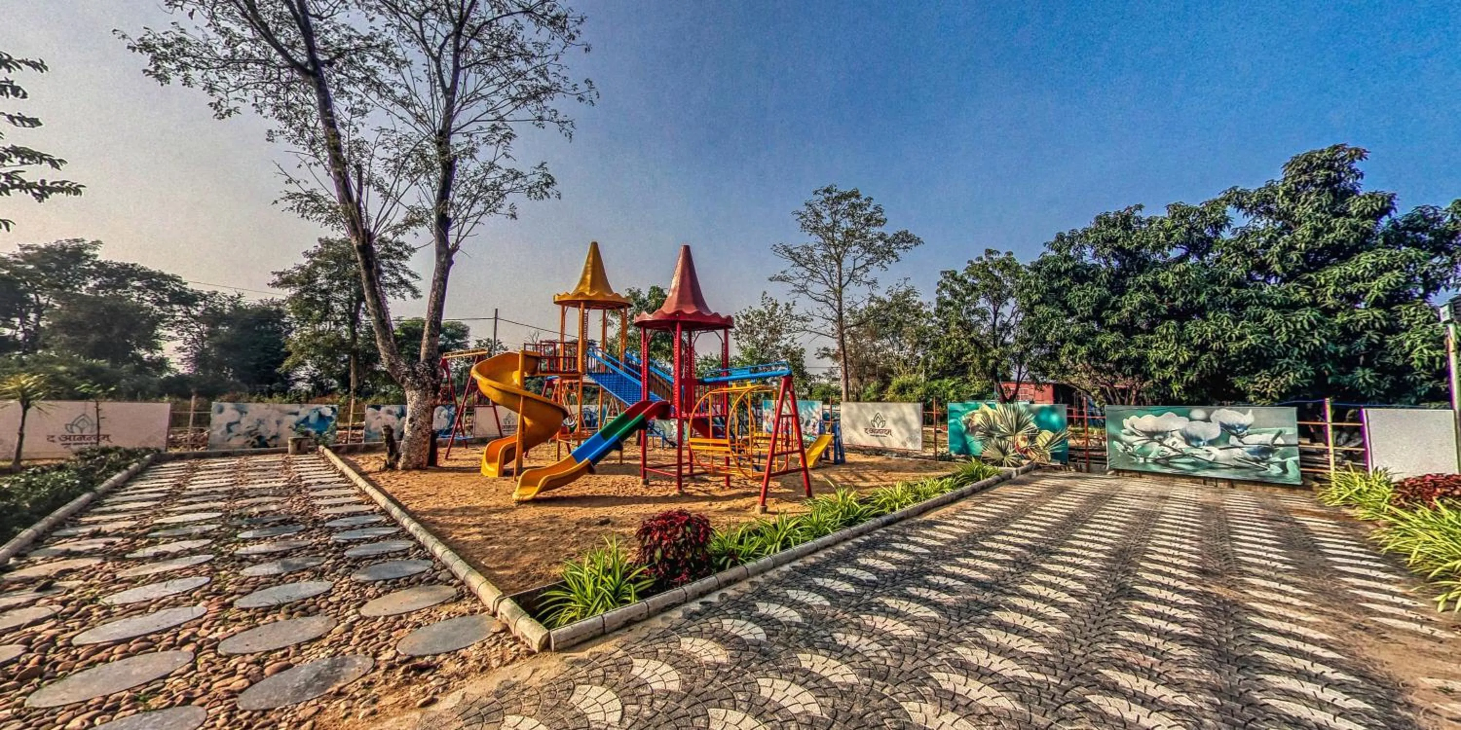 Children play ground in The Aanandam Hotel Resort