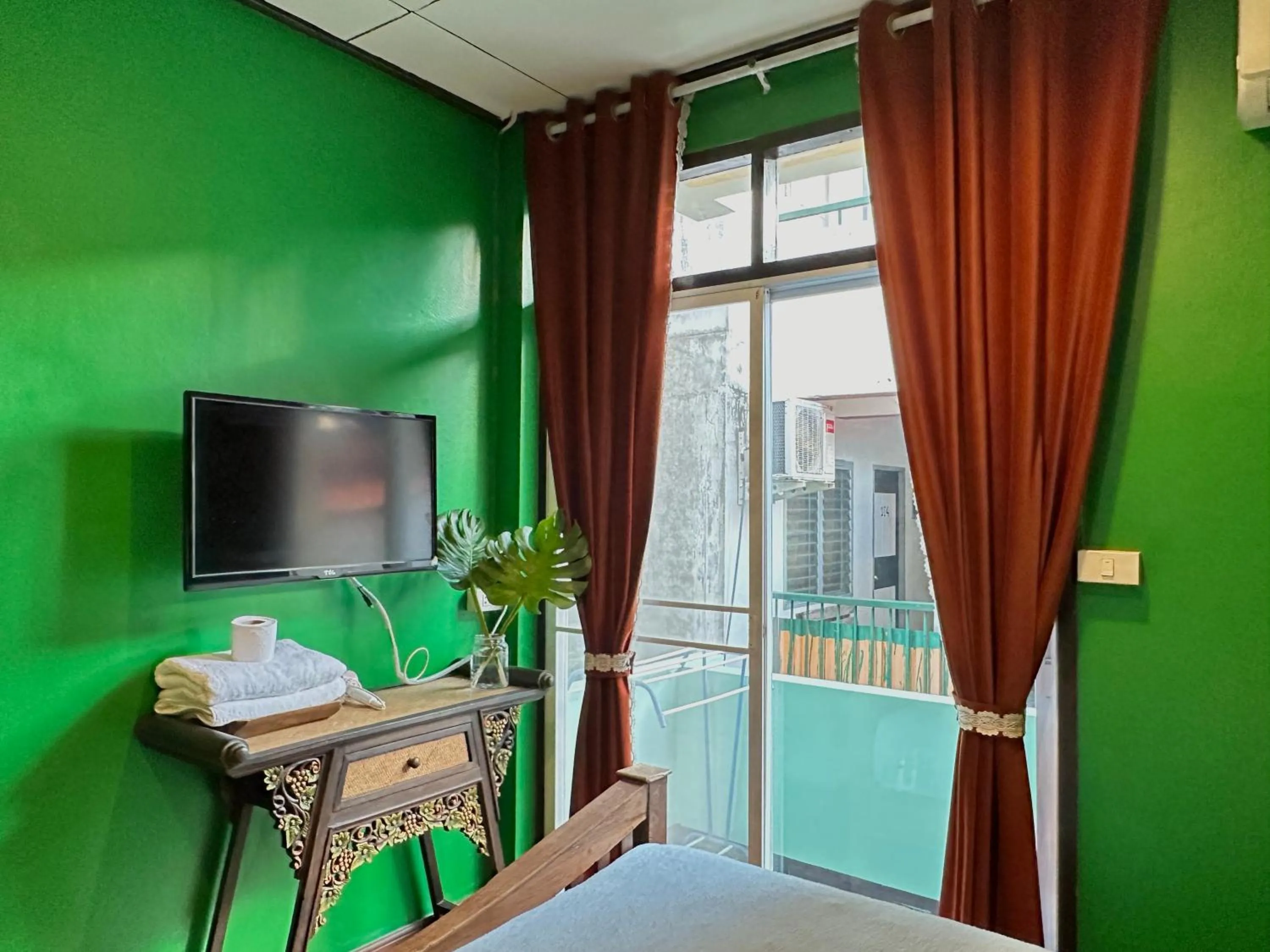 Bed in Dream Garden Villa Hotel Night Bazaar ChiangMai