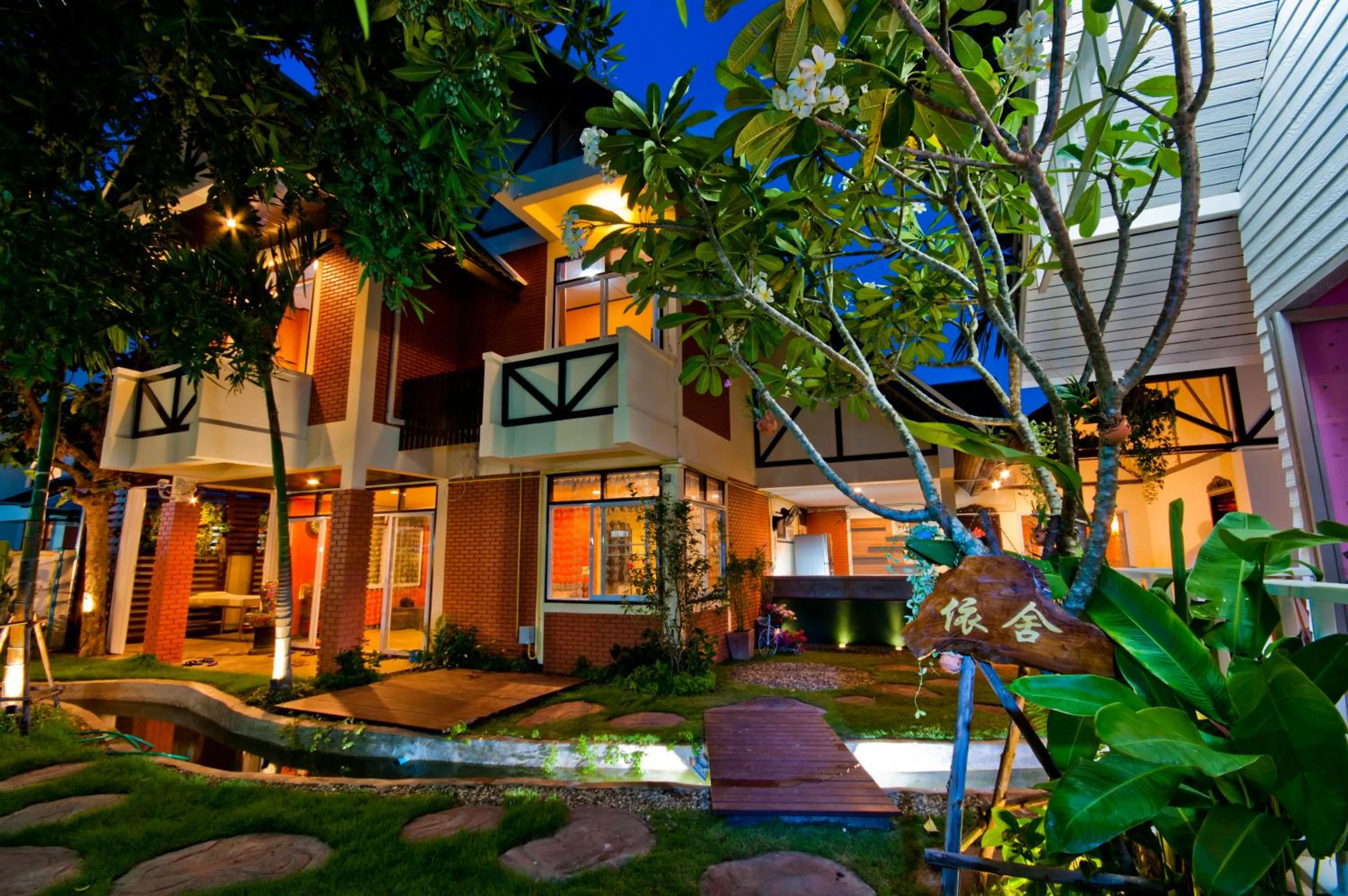 Bird's eye view in Dream Garden Villa Hotel Night Bazaar ChiangMai