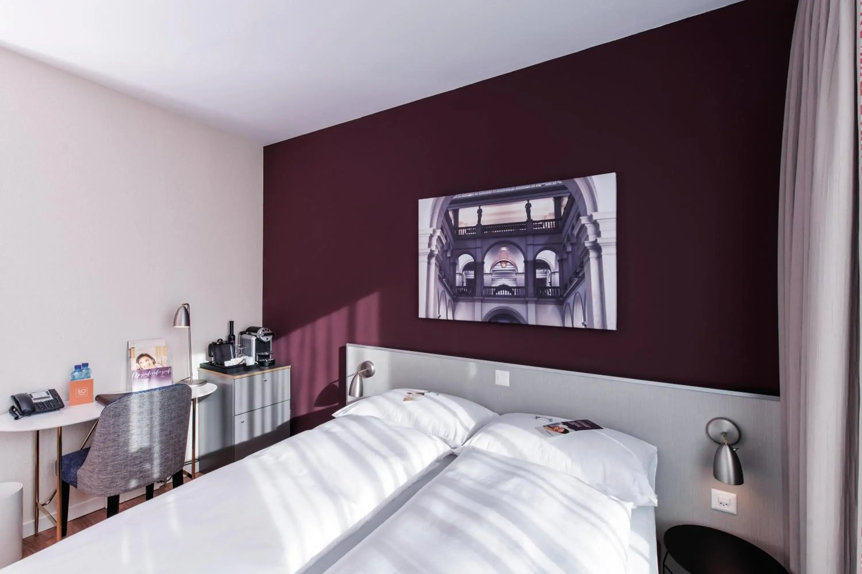 Bed in Sorell Hotel Rex Zürich Bed in Sorell Hotel Rex Zürich