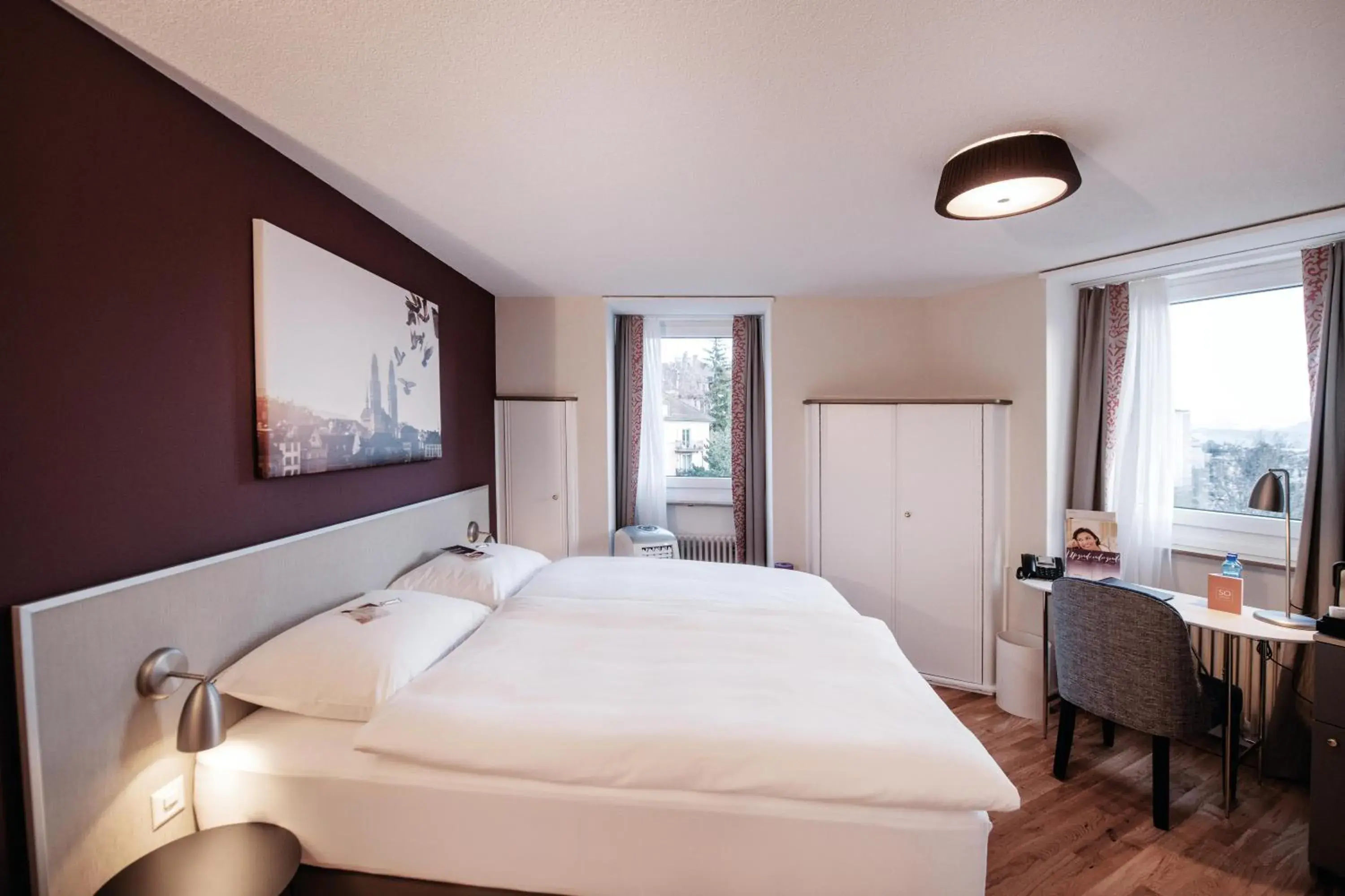 Bed in Sorell Hotel Rex Zürich Bed in Sorell Hotel Rex Zürich