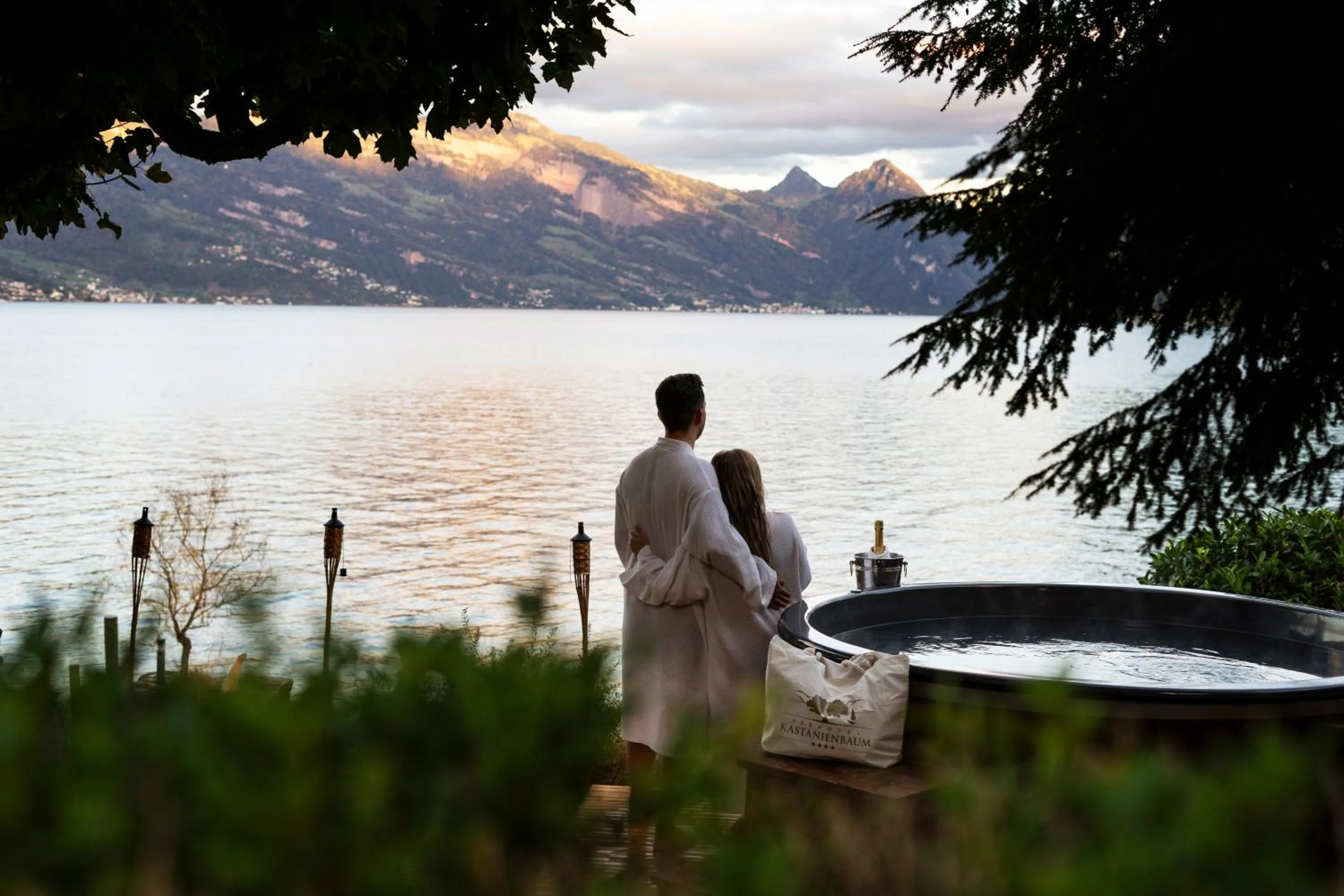 Hot Tub in Seehotel Kastanienbaum