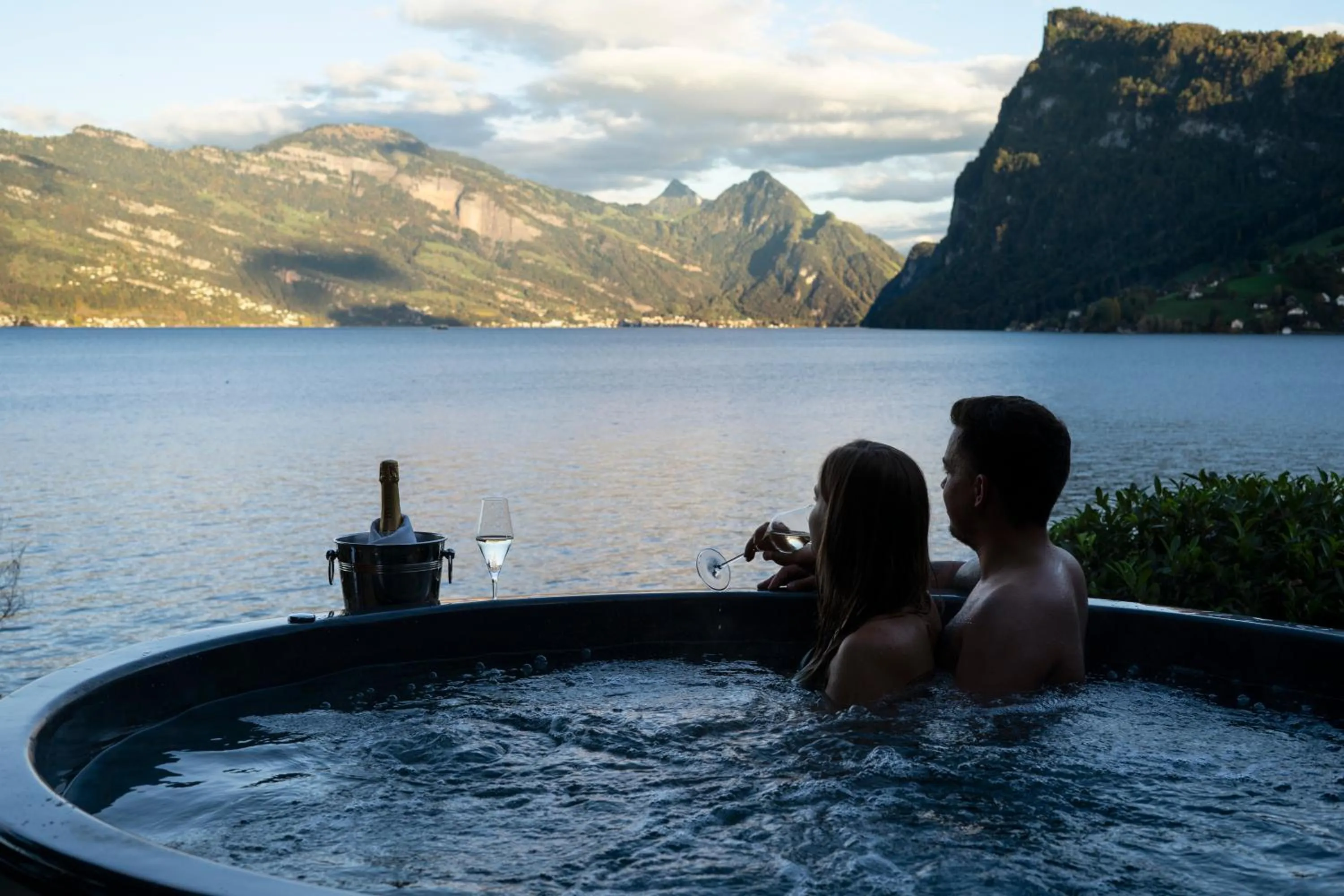 Hot Tub in Seehotel Kastanienbaum