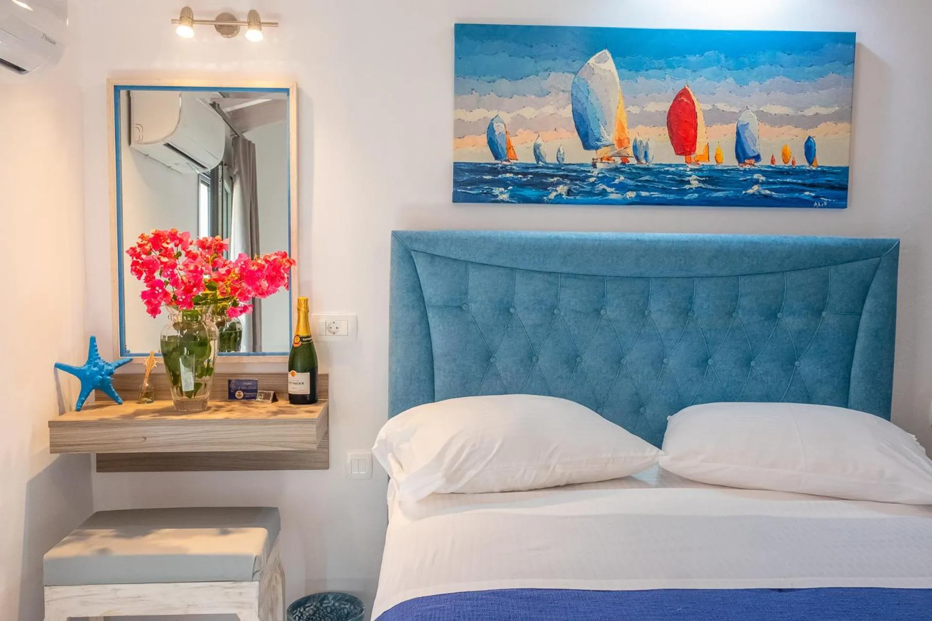 Bed in Serenity Luxe Suites