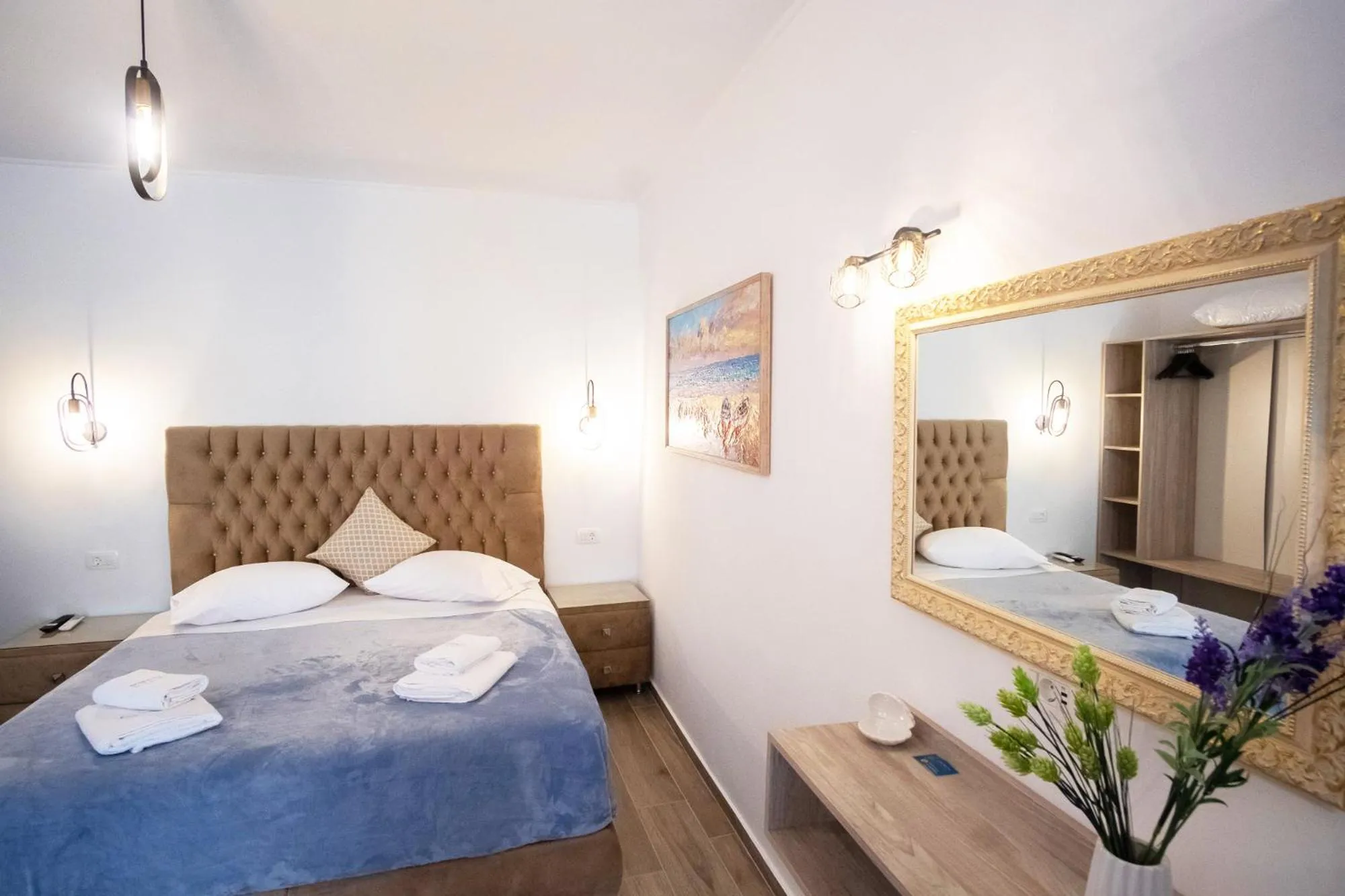 Bed in Serenity Luxe Suites