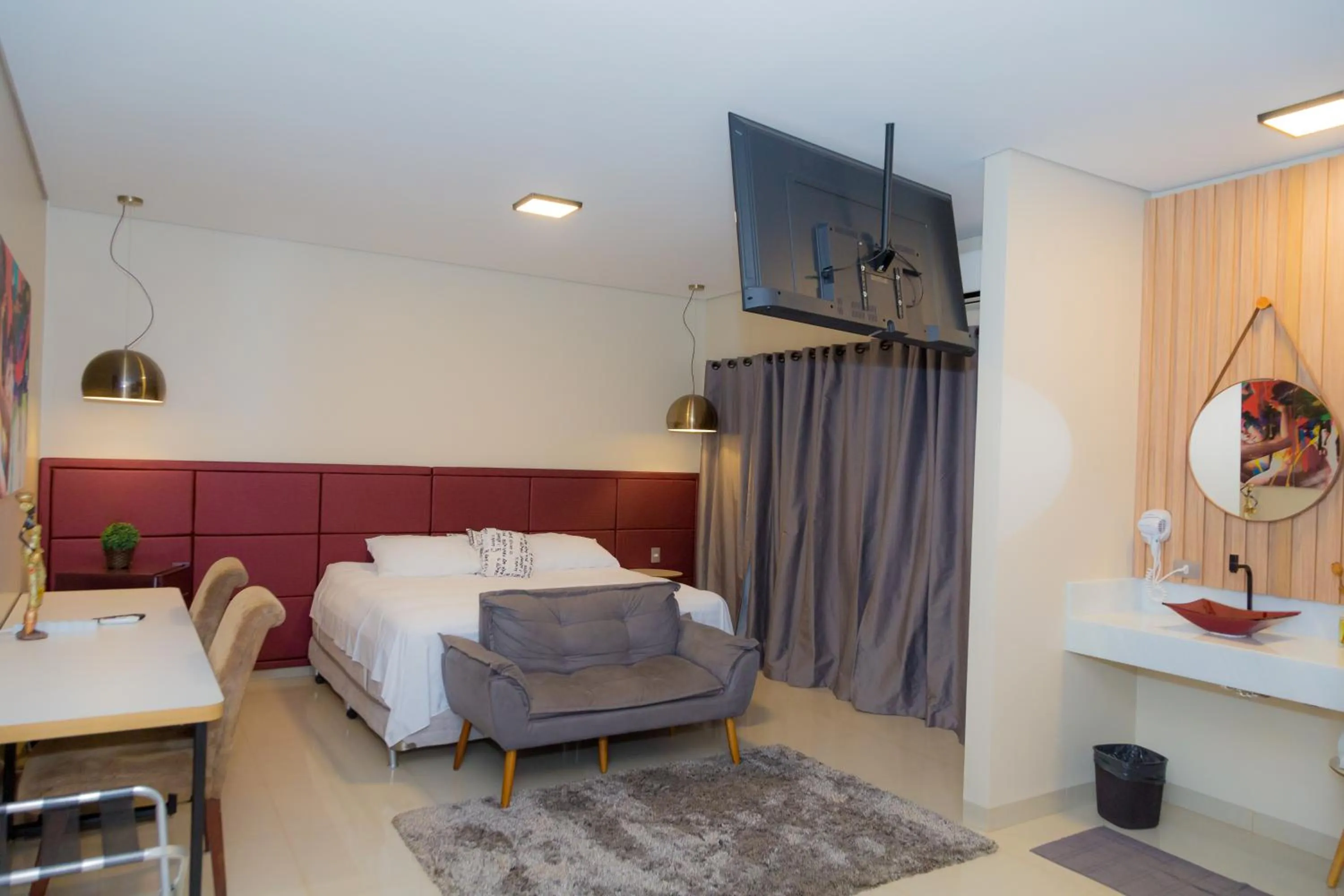 Bedroom, Bed in Hotel Itatiaia