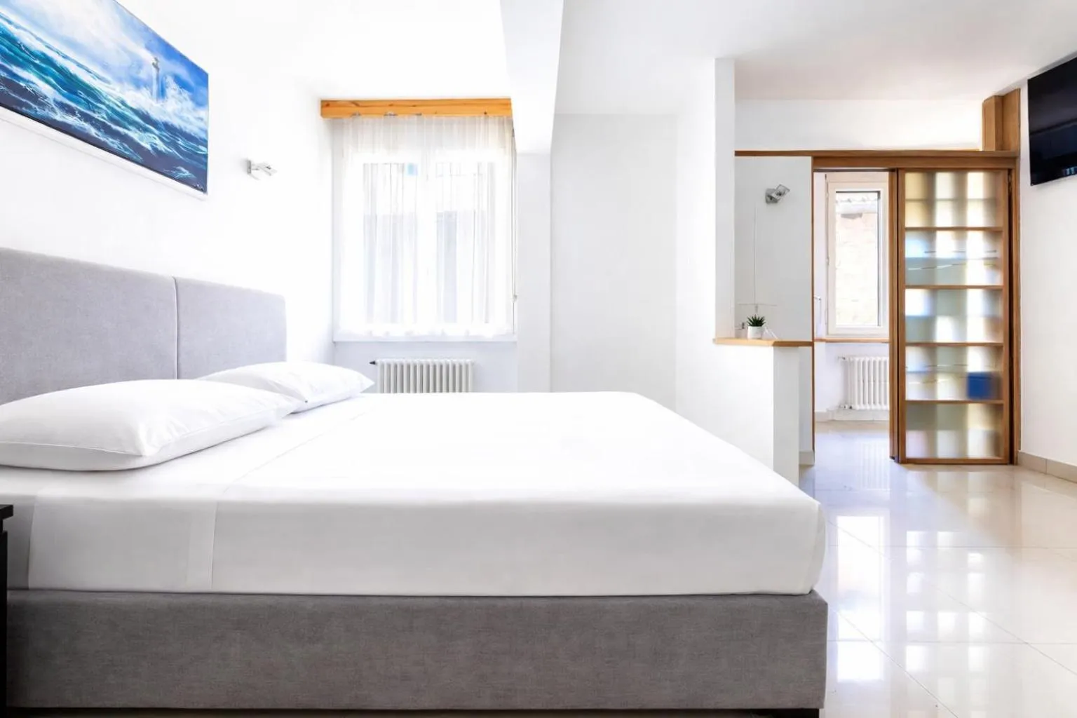 Bedroom, Bed in Hotel San Carlo