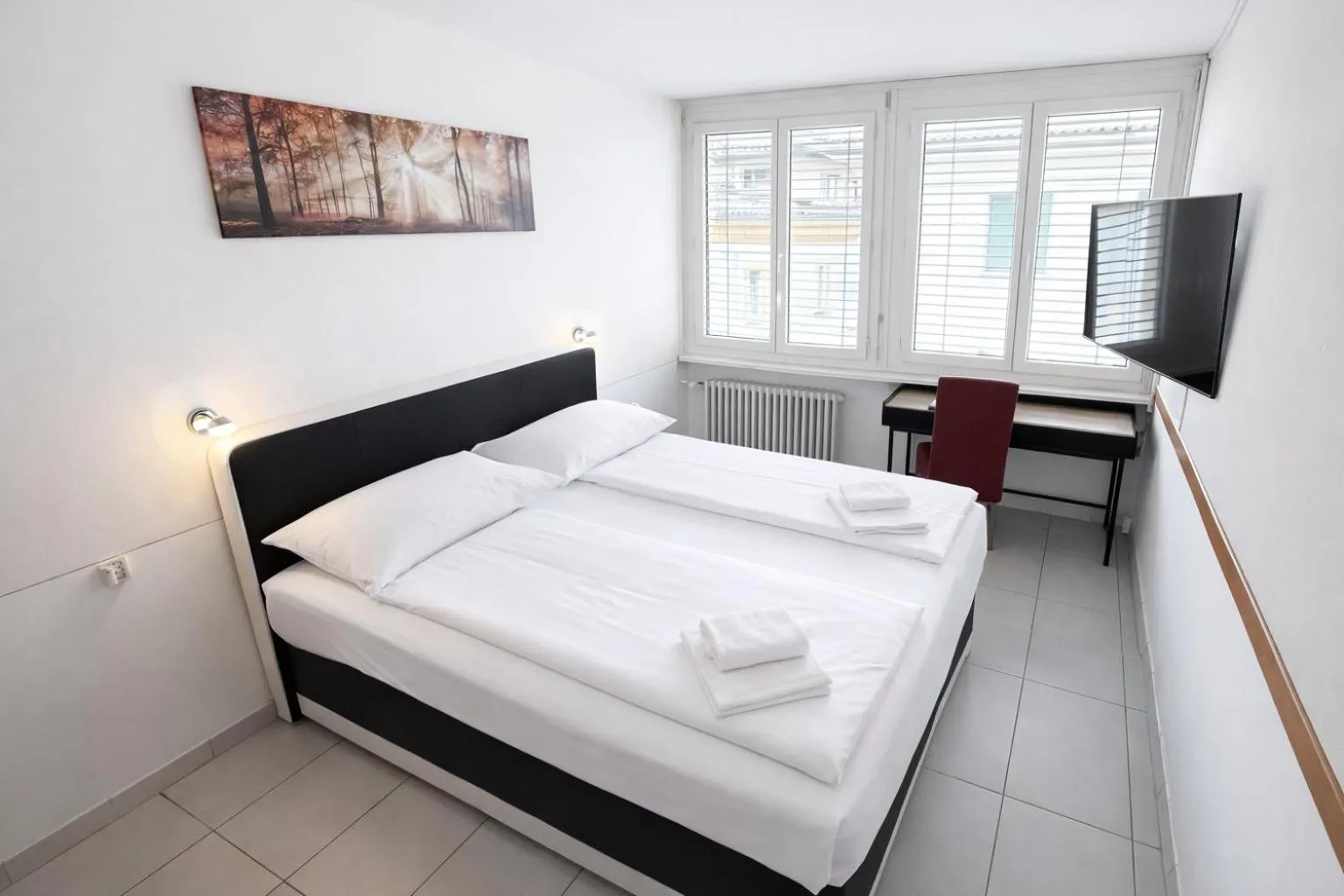 Bed in Hotel San Carlo