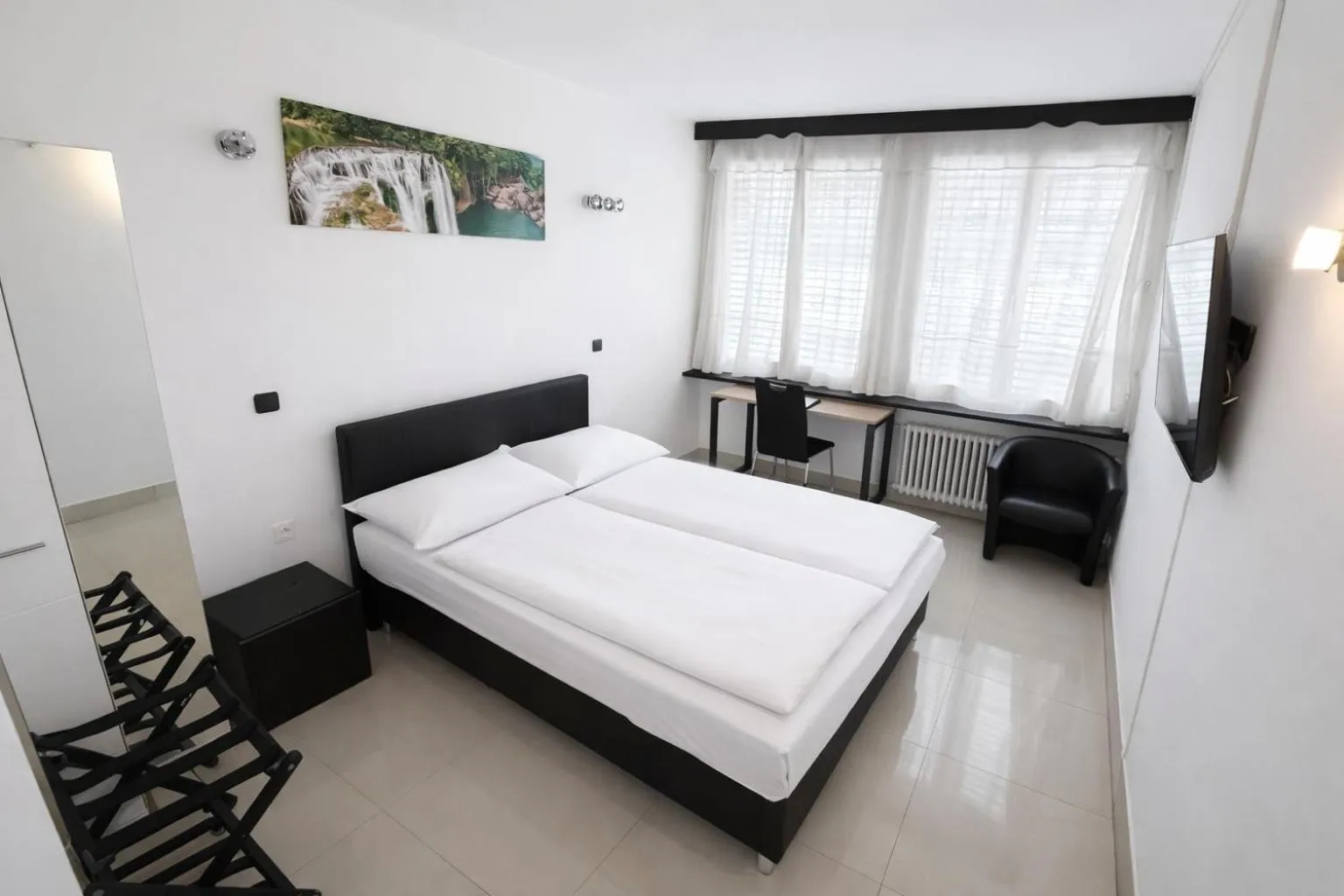 Bedroom, Bed in Hotel San Carlo