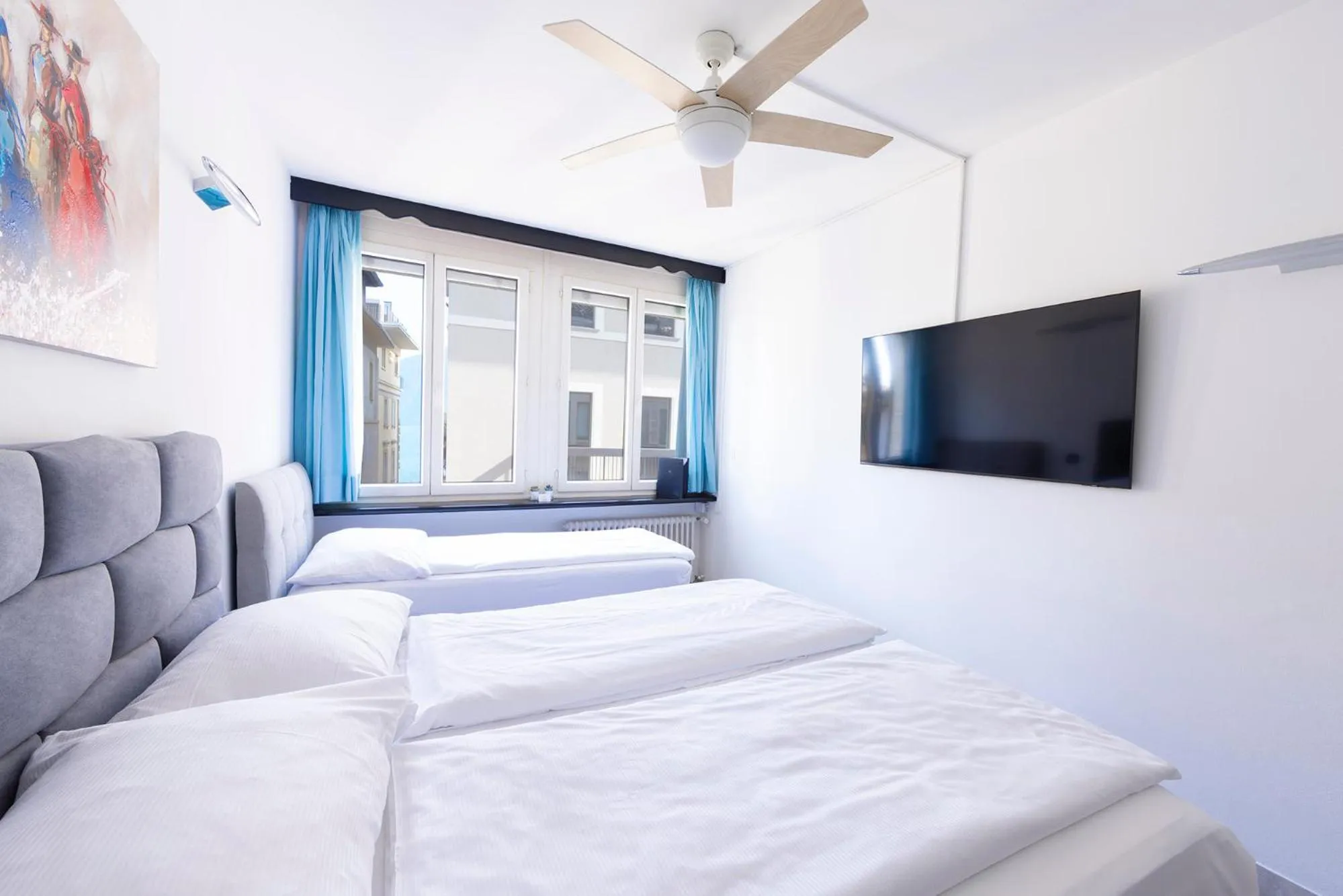 Bedroom, Bed in Hotel San Carlo