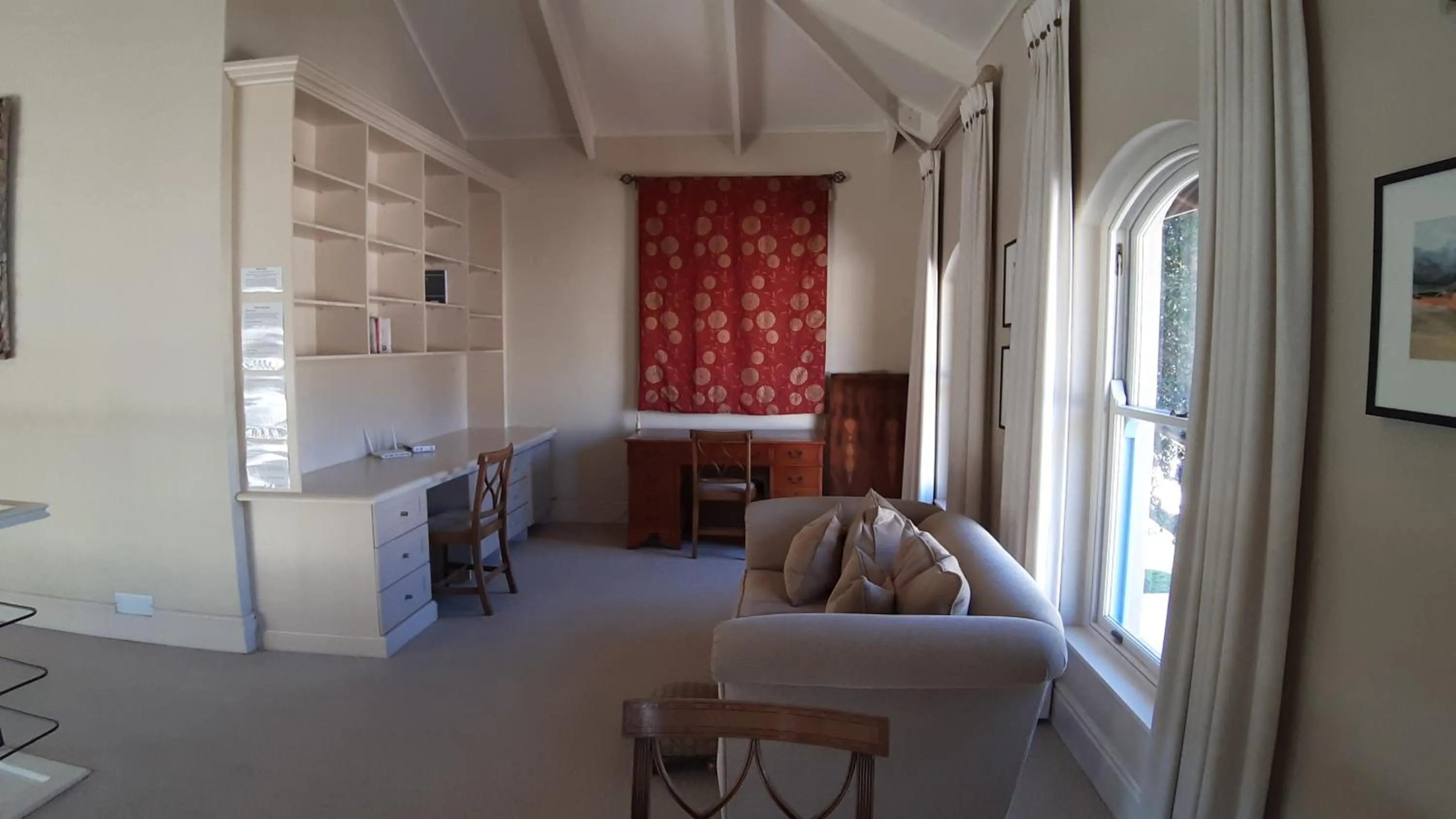 Library in Rustic Manor Guest House