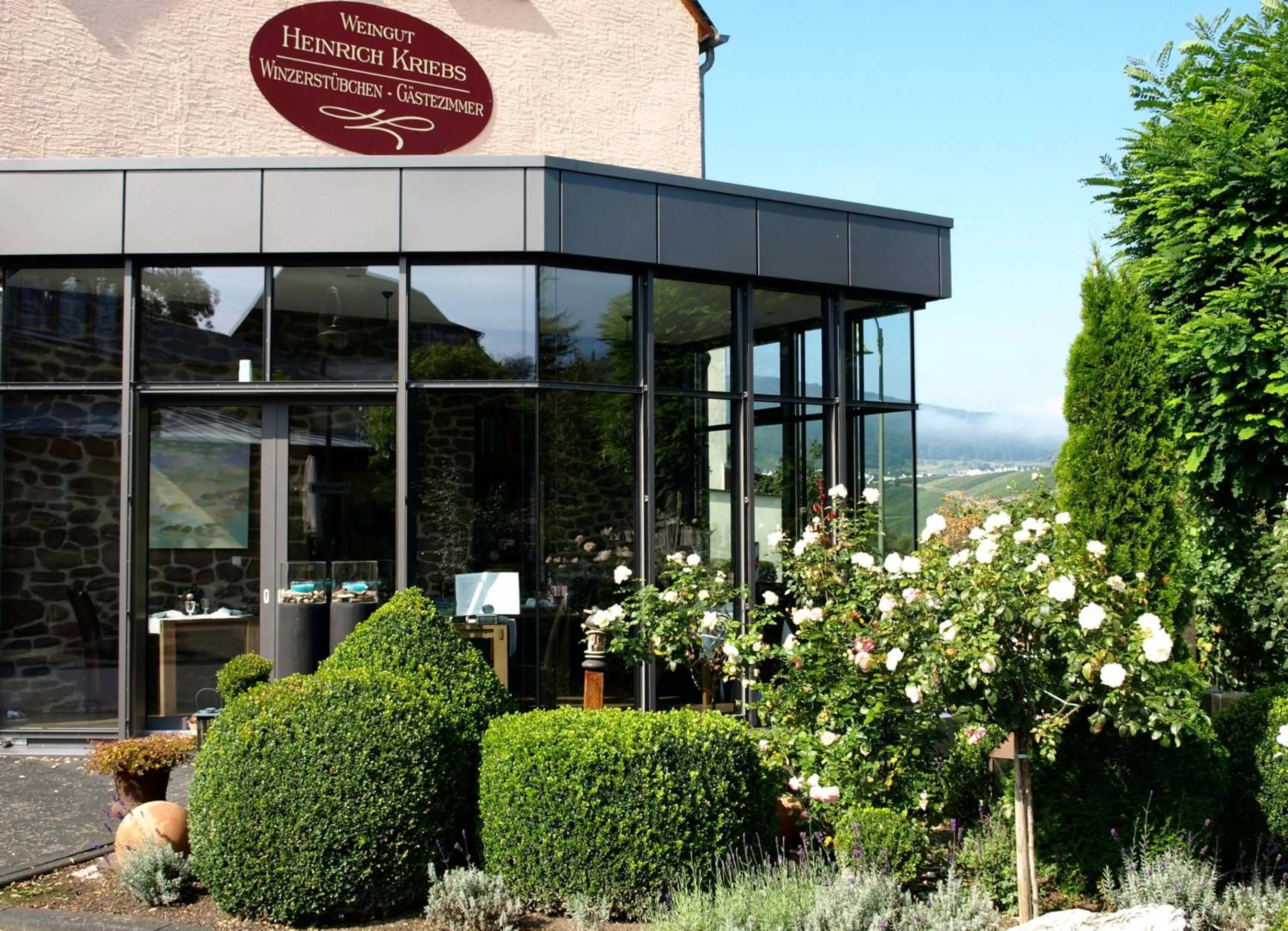 Garden view in Winzerstübchen