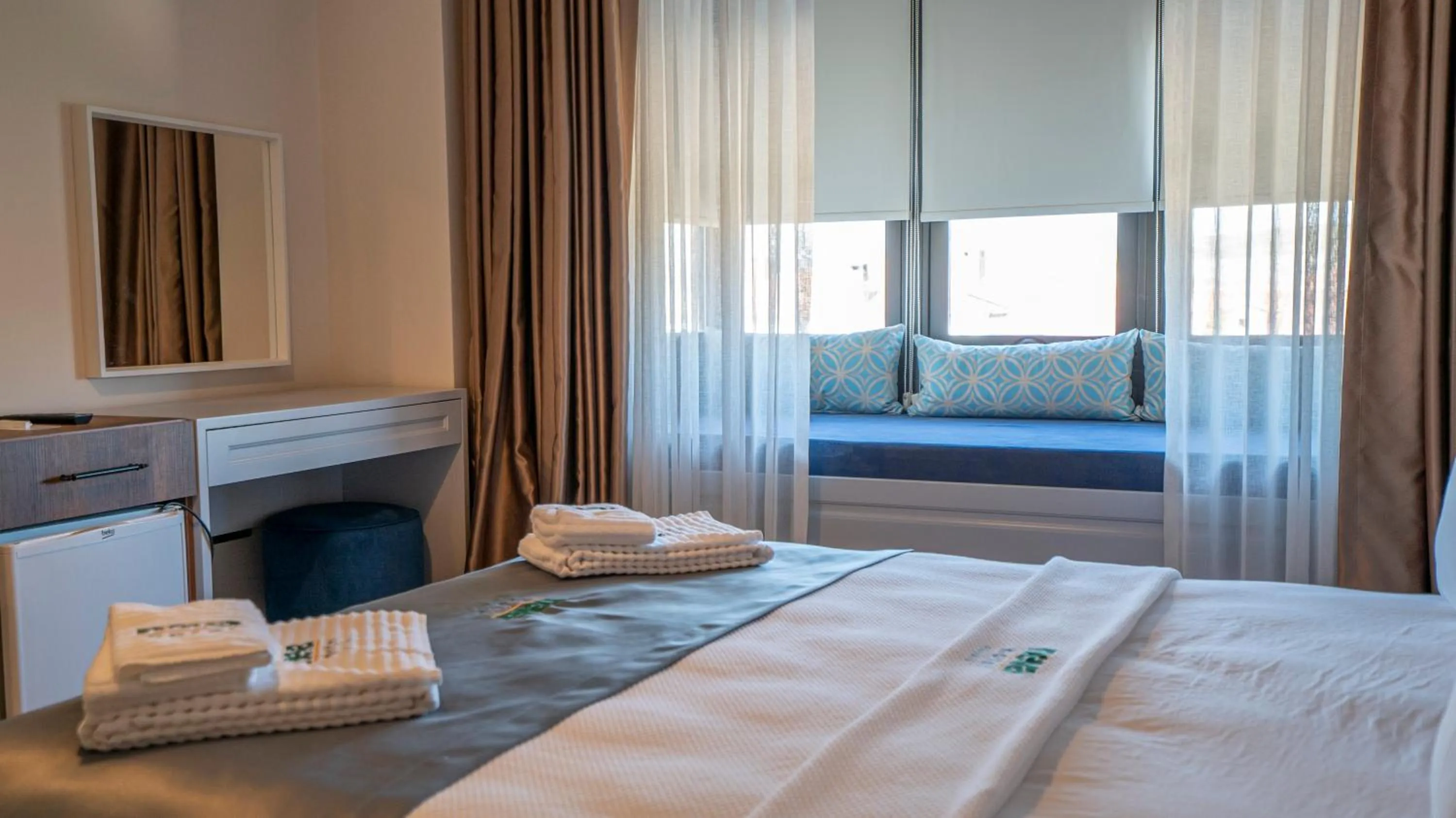 Bedroom, Bed in Neva Hotel Alaçatı