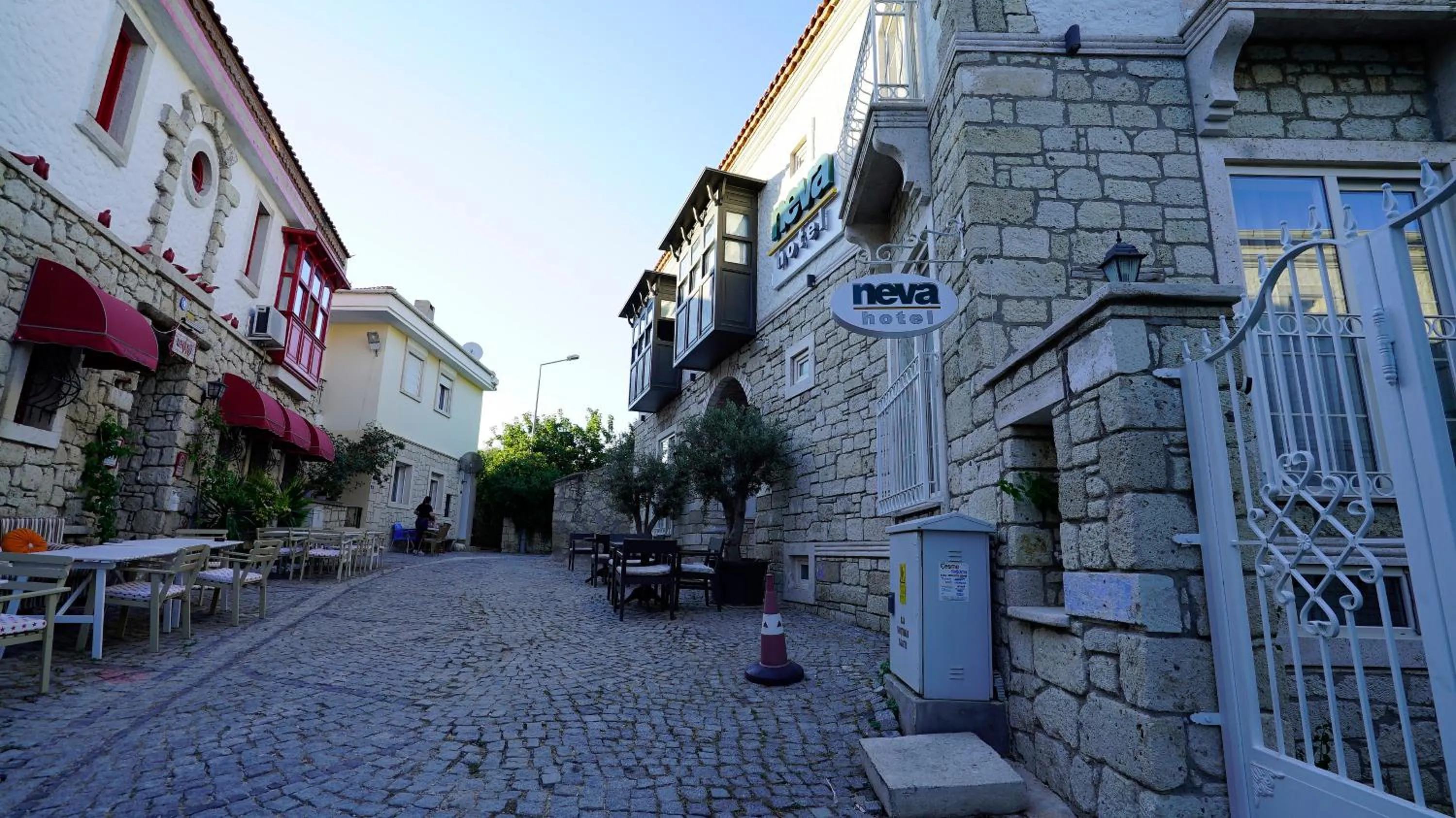 Quiet street view in Neva Hotel Alaçatı