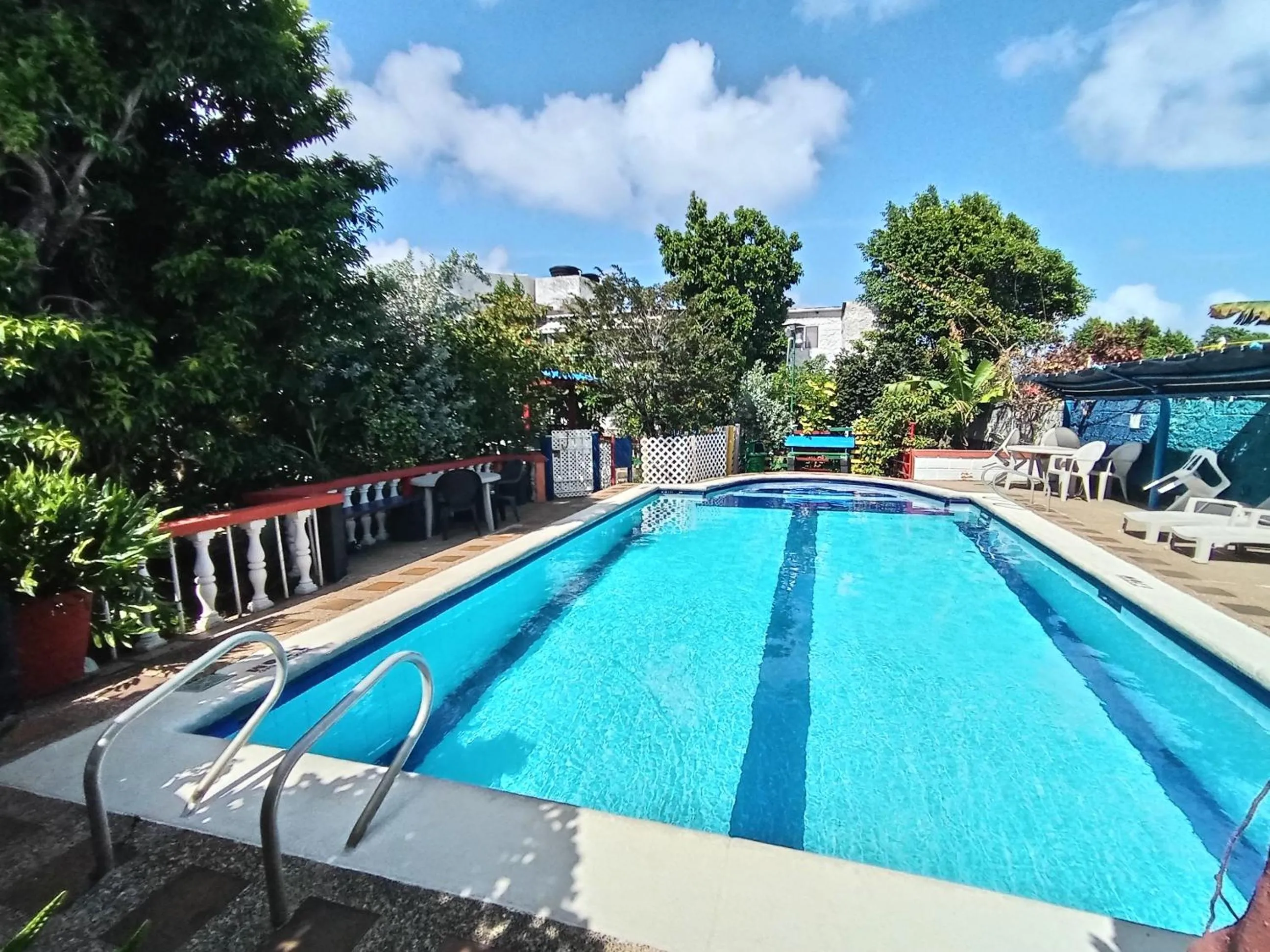 Swimming pool in Hospedaje Turistico Angula Place