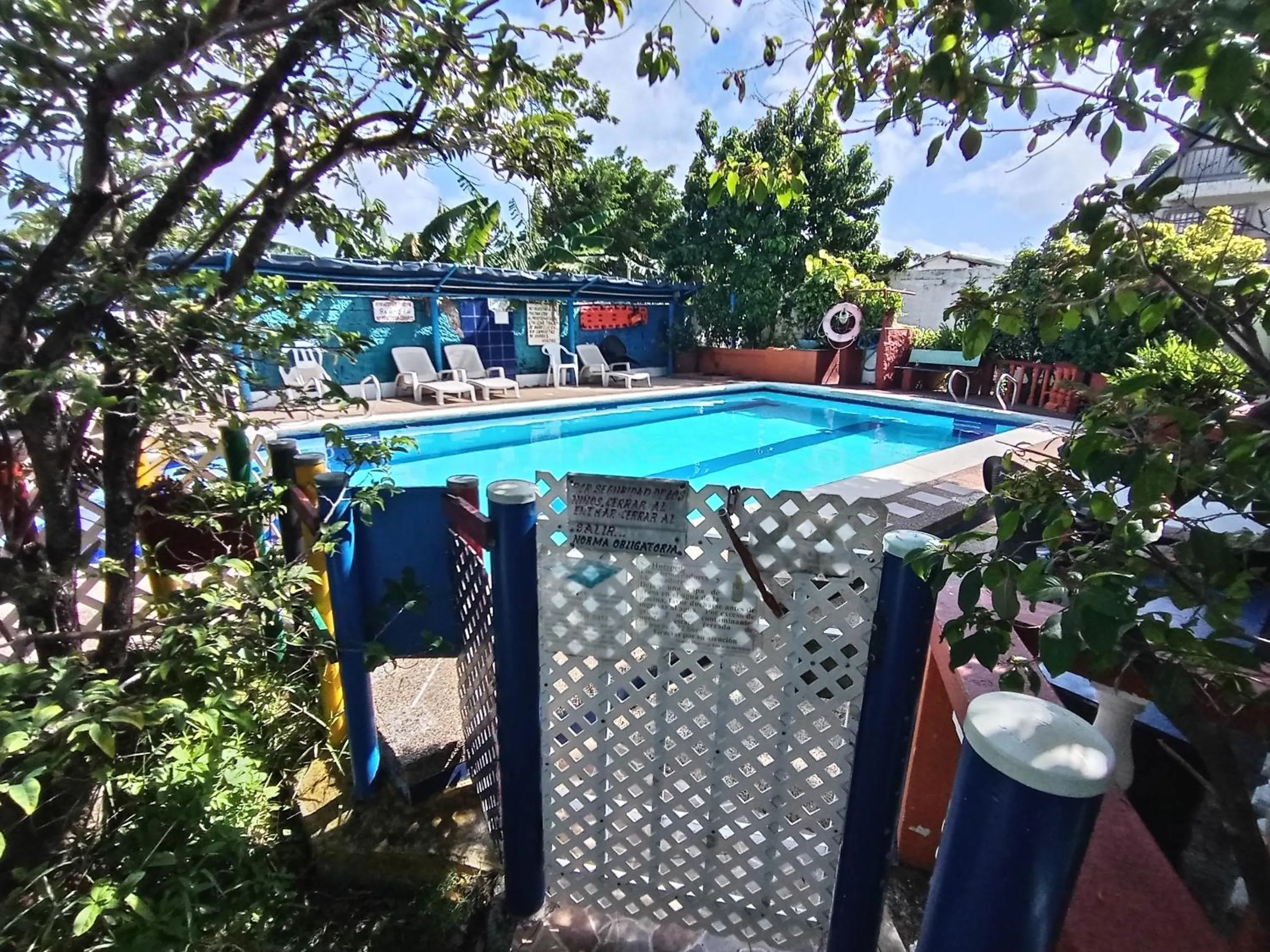 Swimming pool in Hospedaje Turistico Angula Place