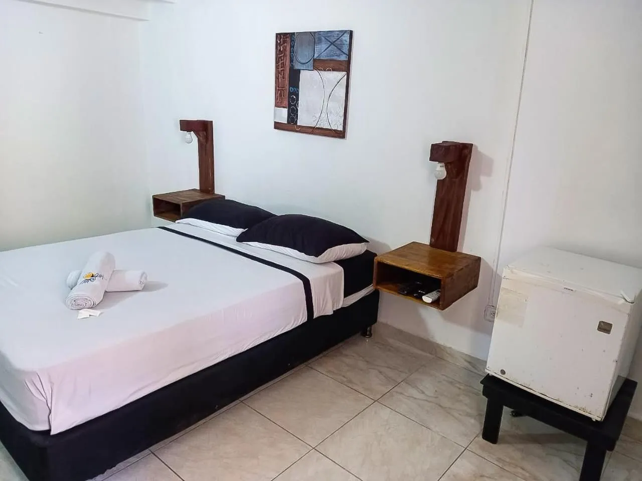 Decorative detail, Bed in Hostel Stingray