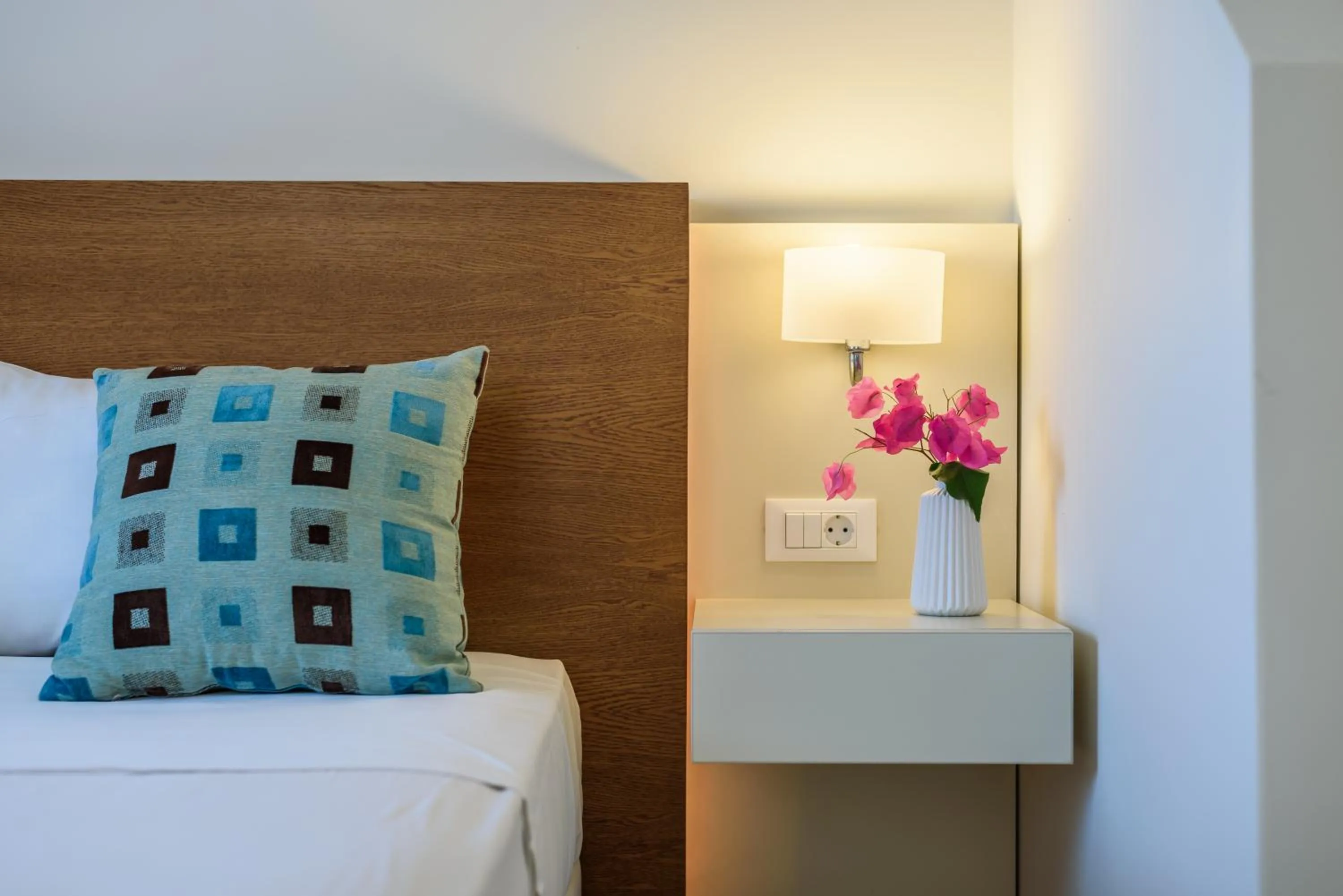 Decorative detail, Bed in Despina Apartments