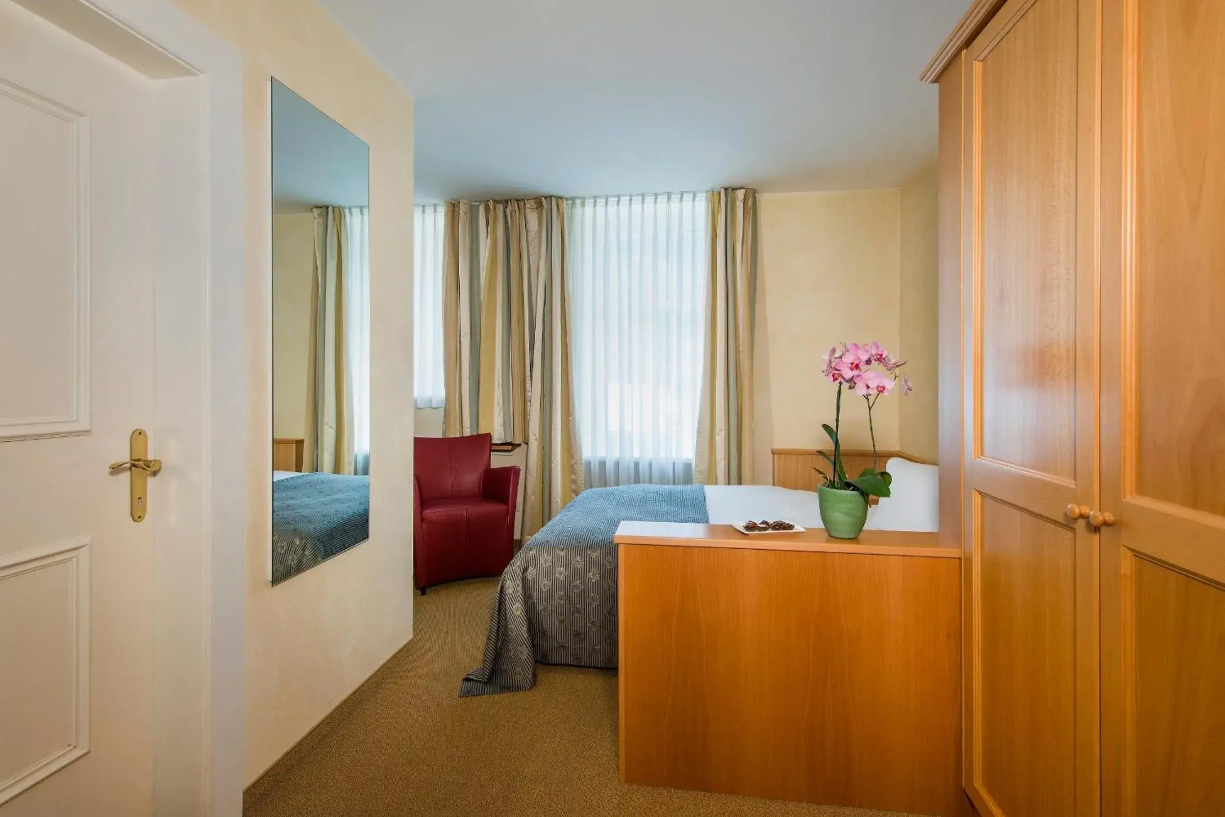 Bedroom, Bed in Cresta Palace Celerina St Moritz Ski In and Ski Out Bedroom, Bed in Cresta Palace Celerina St Moritz Ski In and Ski Out