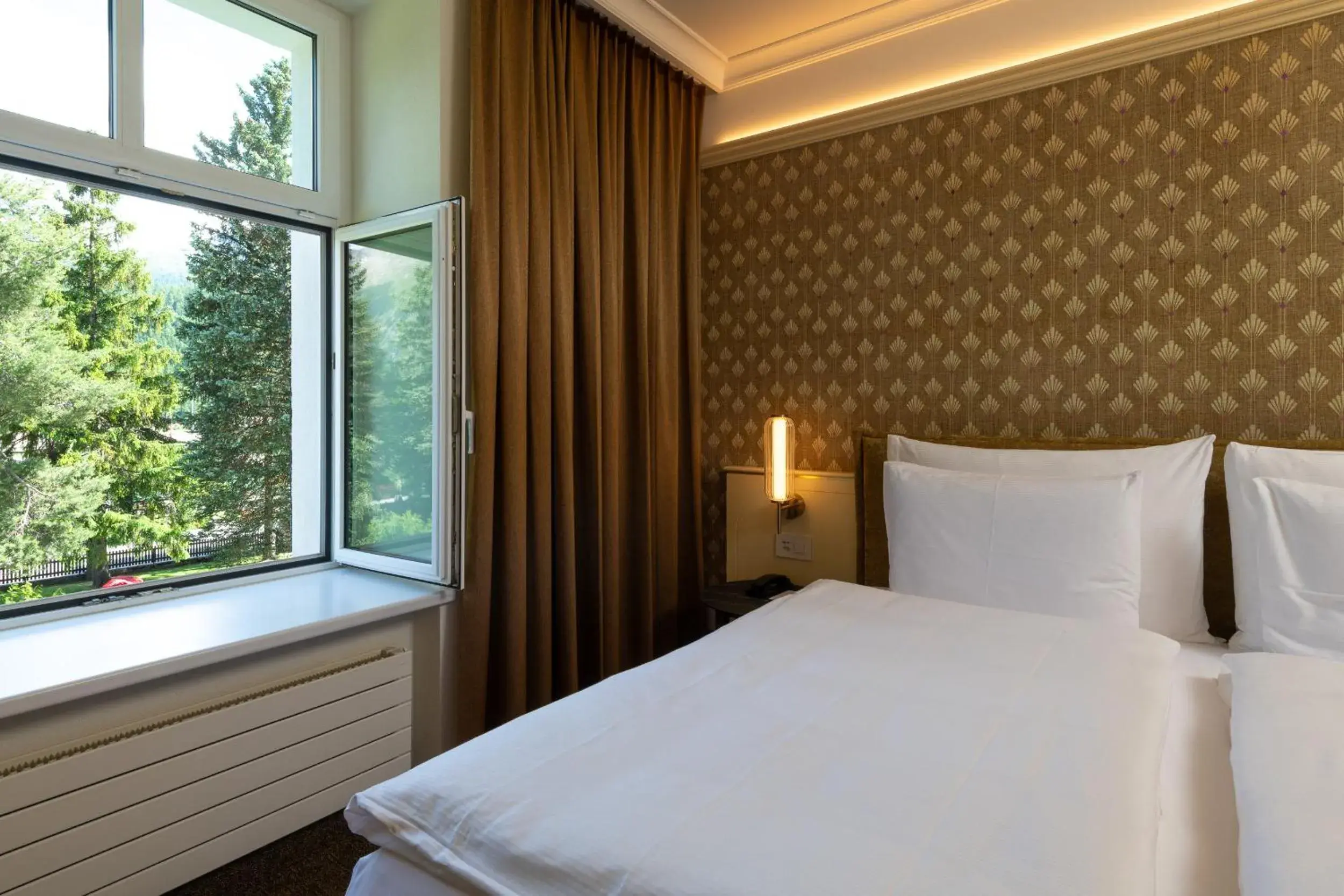 Bed in Cresta Palace Celerina St Moritz Ski In and Ski Out Bed in Cresta Palace Celerina St Moritz Ski In and Ski Out