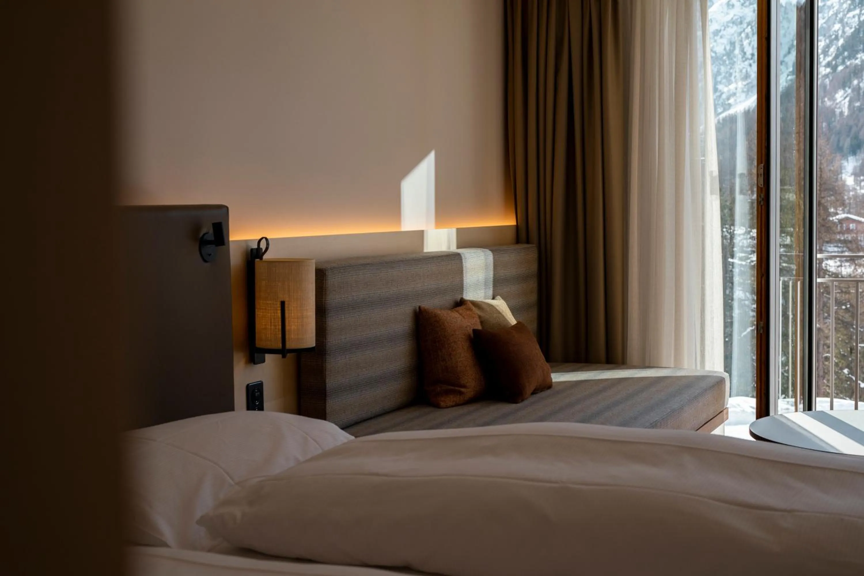 Bedroom, Bed in Hotel Saratz Pontresina Mountain Resort & Spa