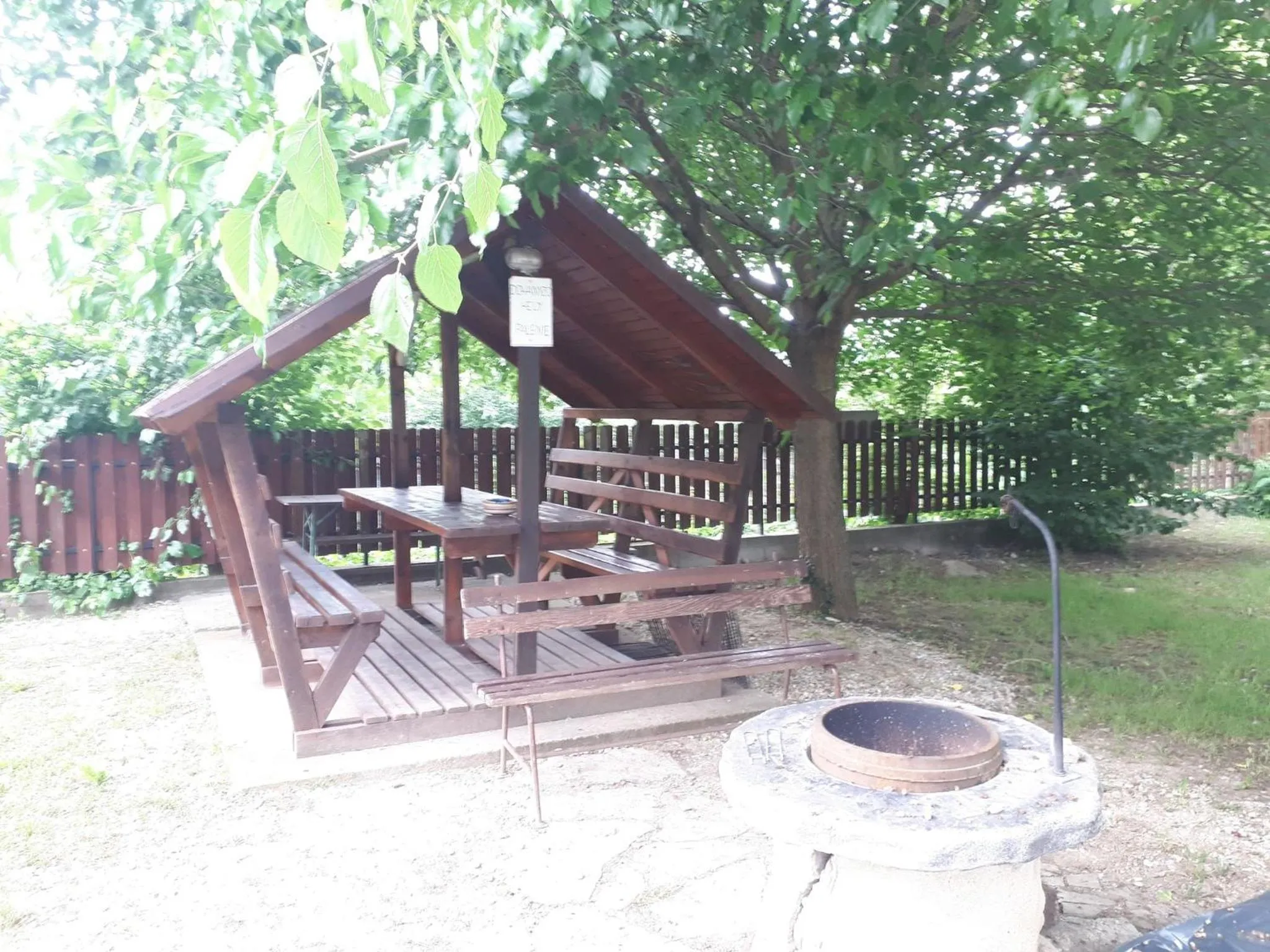 Garden in Bianka Apartmanház