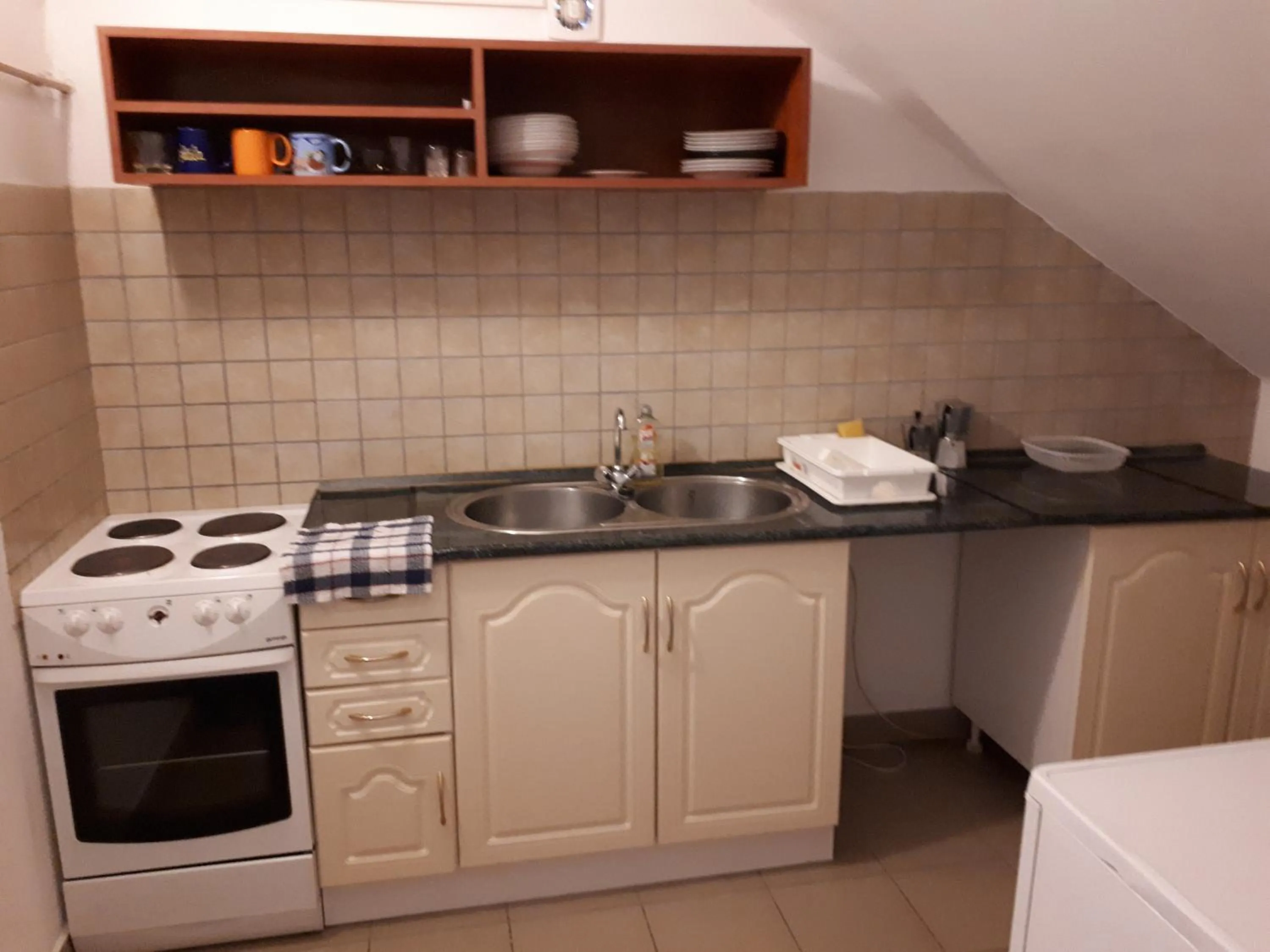 Communal kitchen in Bianka Apartmanház
