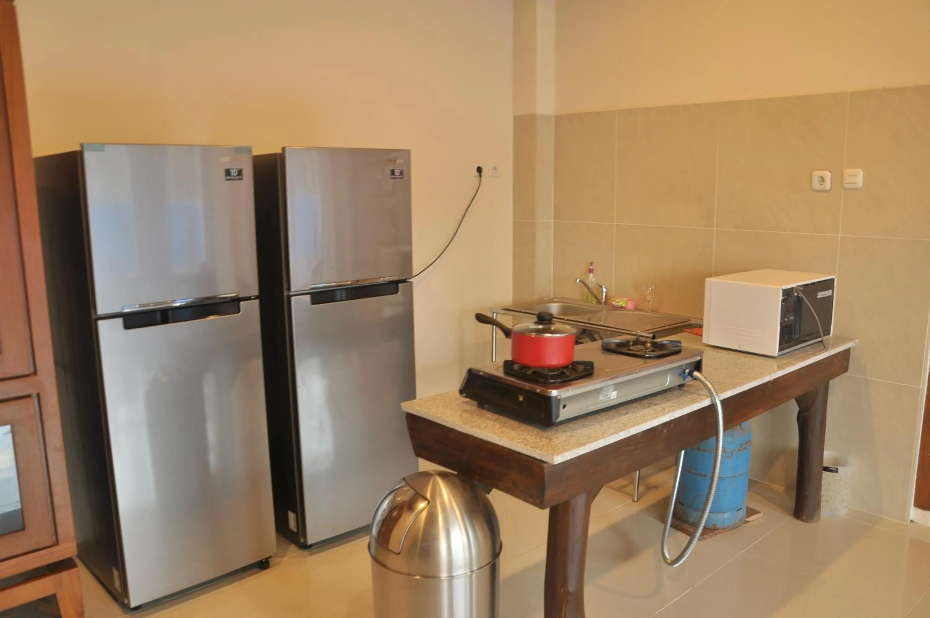 Kitchen or kitchenette in Crystal Beach Bali