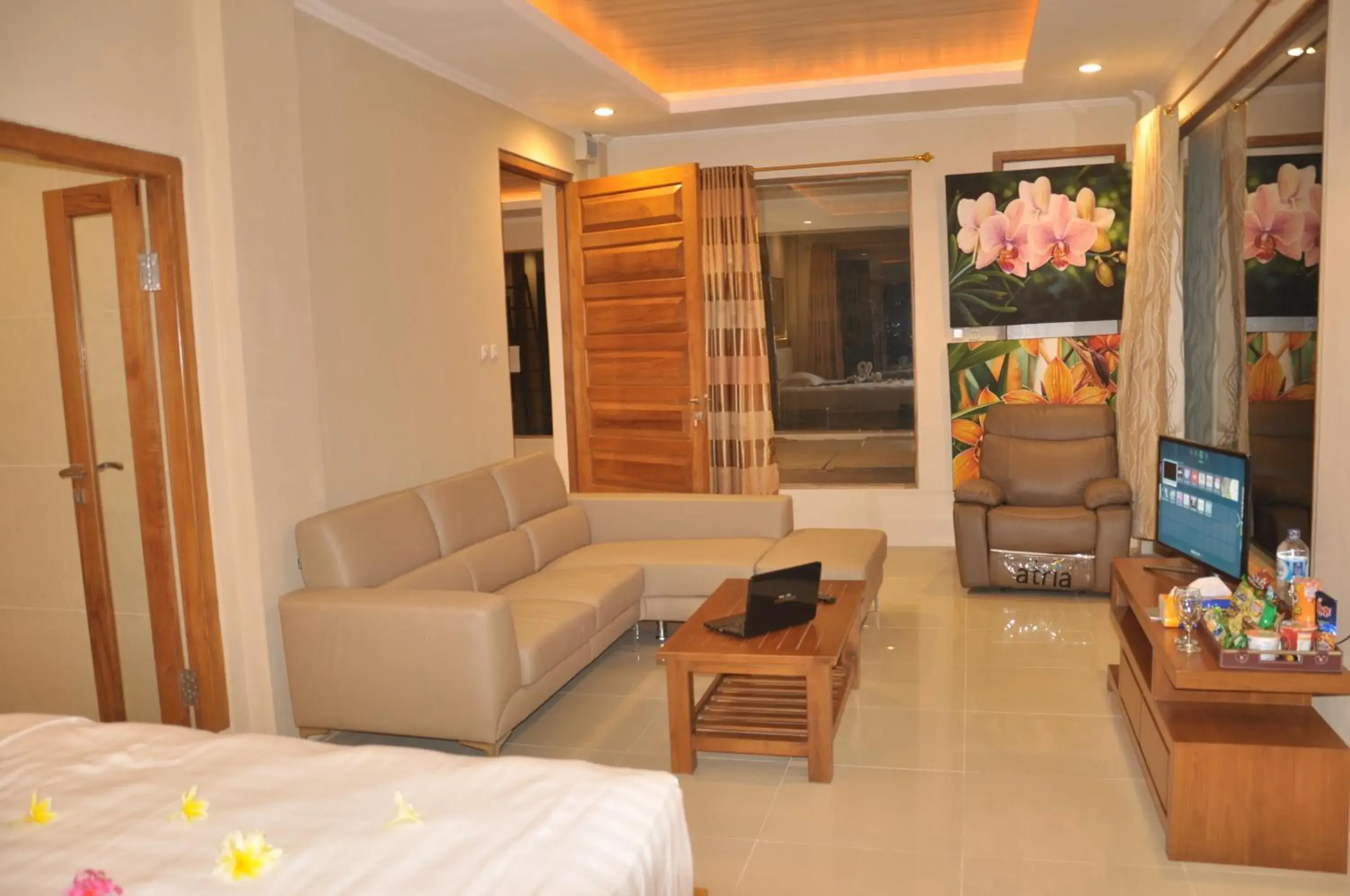 Living room in Crystal Beach Bali Living room in Crystal Beach Bali