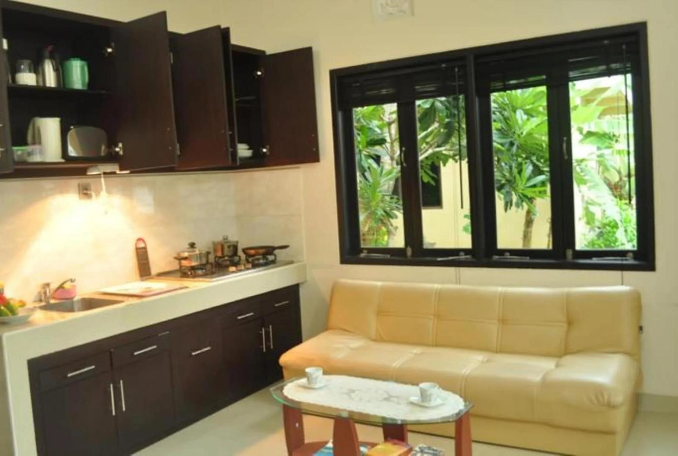Kitchen or kitchenette in Crystal Beach Bali