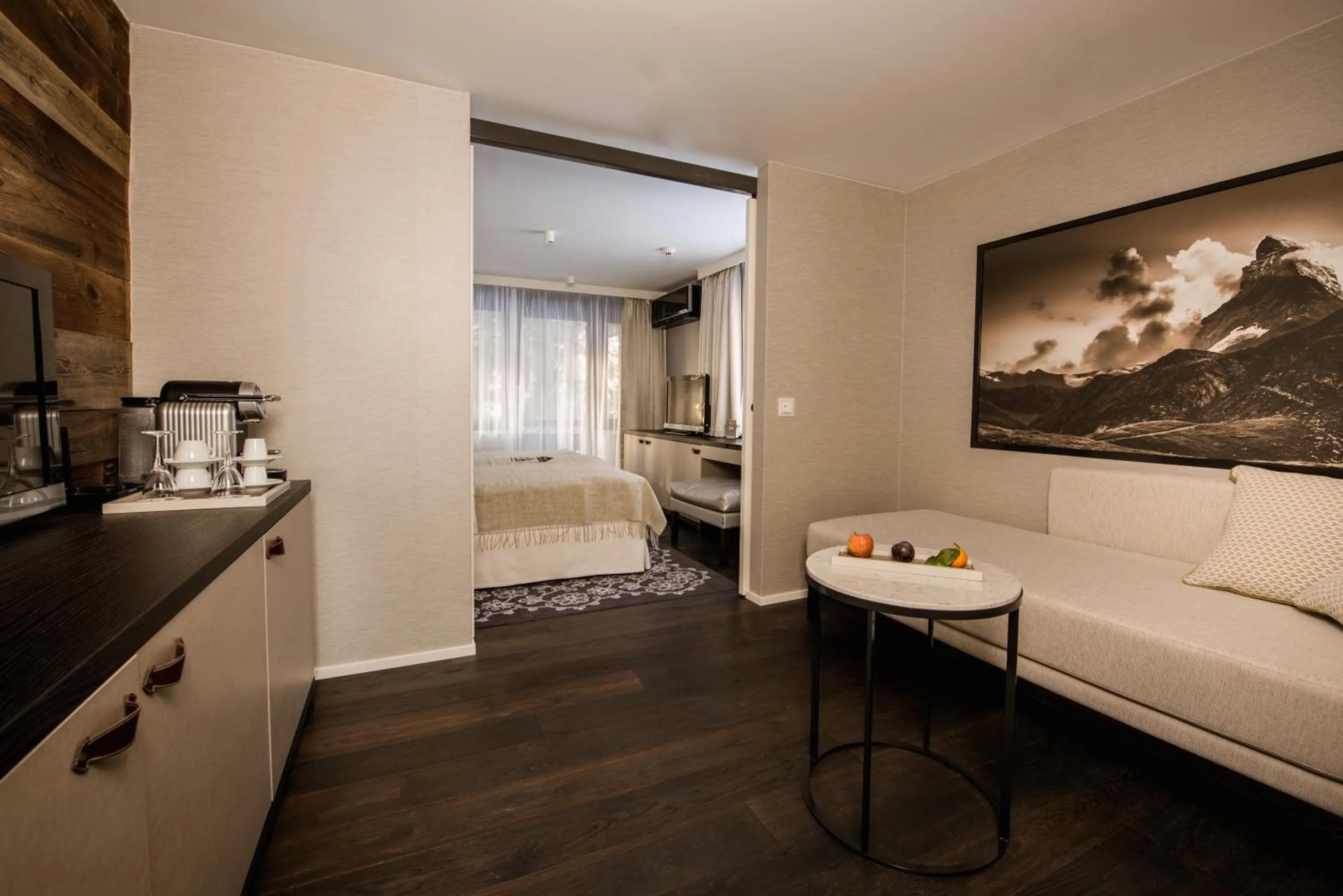 Coffee/tea facilities, Bed in Wellness Hotel Alpenhof