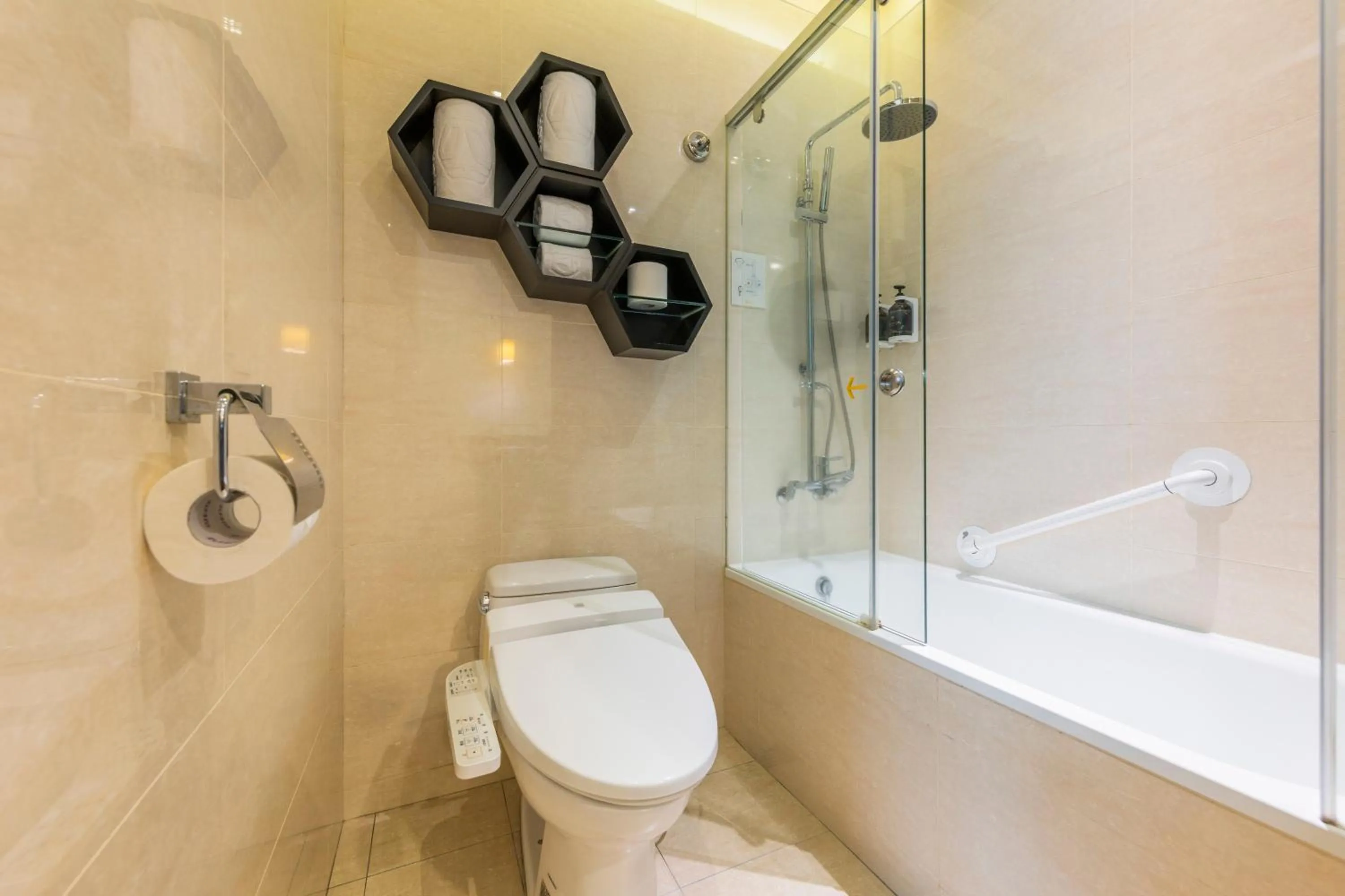 Bathroom in Bee House by Cosmos Creation - Taipei Main Station