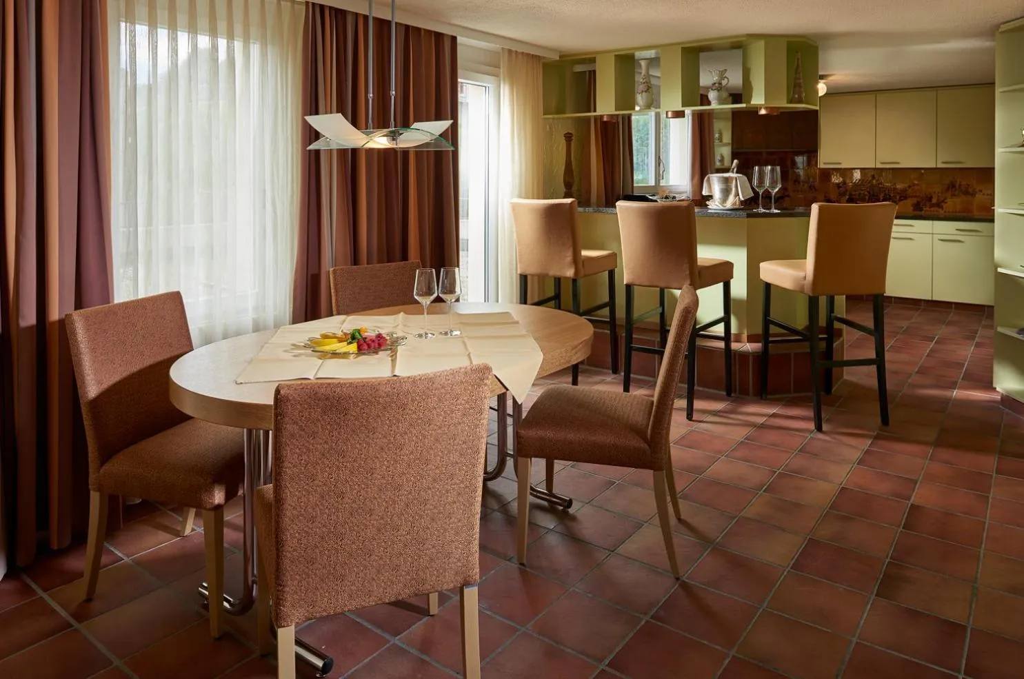 Kitchen or kitchenette in Hotel Alexander