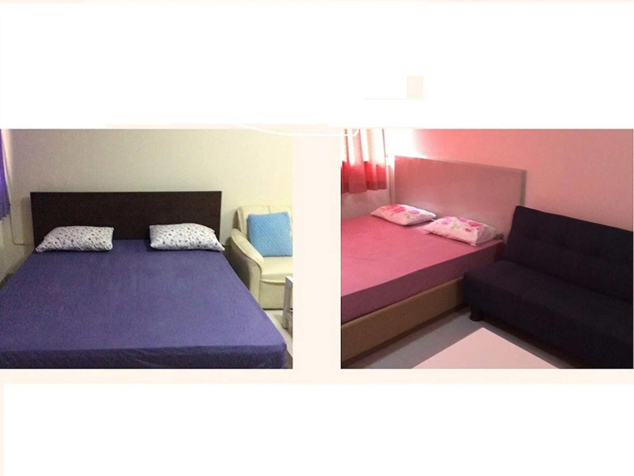 Bed in DMK Don Mueang Airport Guest House